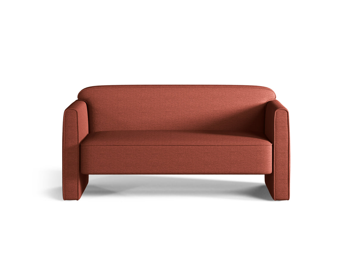 Zweisitzer-Sofa ABBY terrakotta