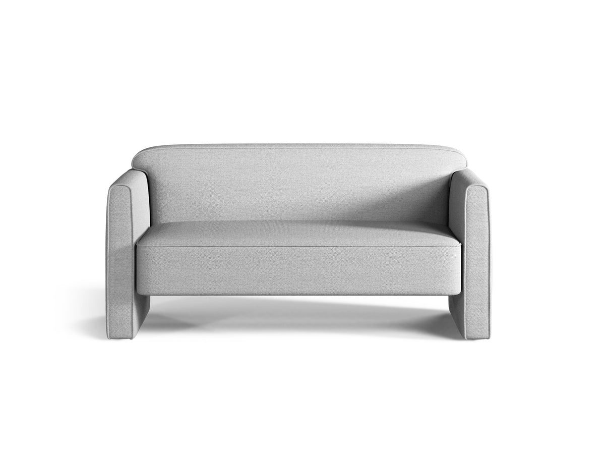 Zweisitzer-Sofa ABBY hellgrau