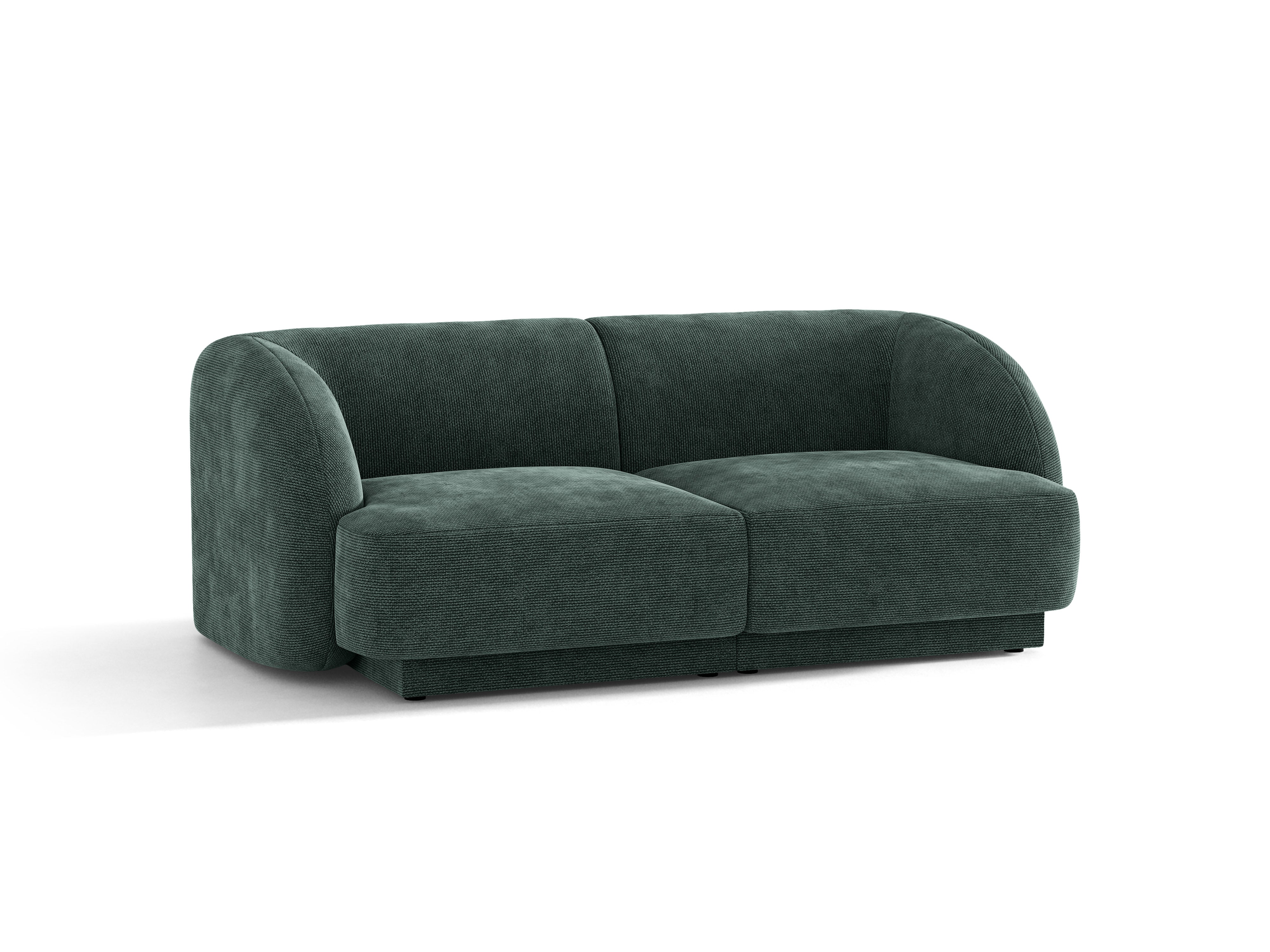 Sofa 2-sitzig MILEY petrol Chenille seidig
