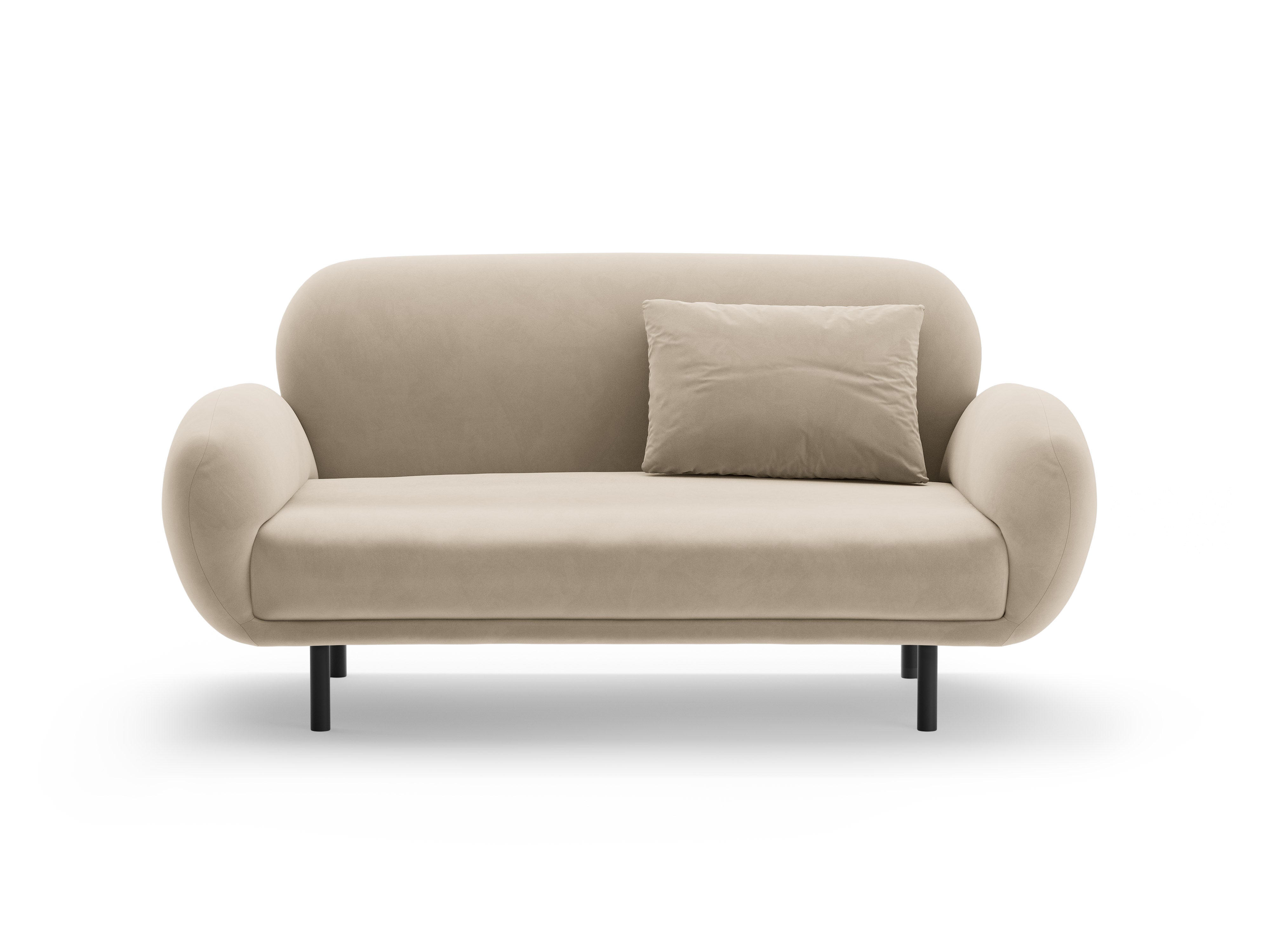Sofa aus Samt 2-sitzig POPPY ecru