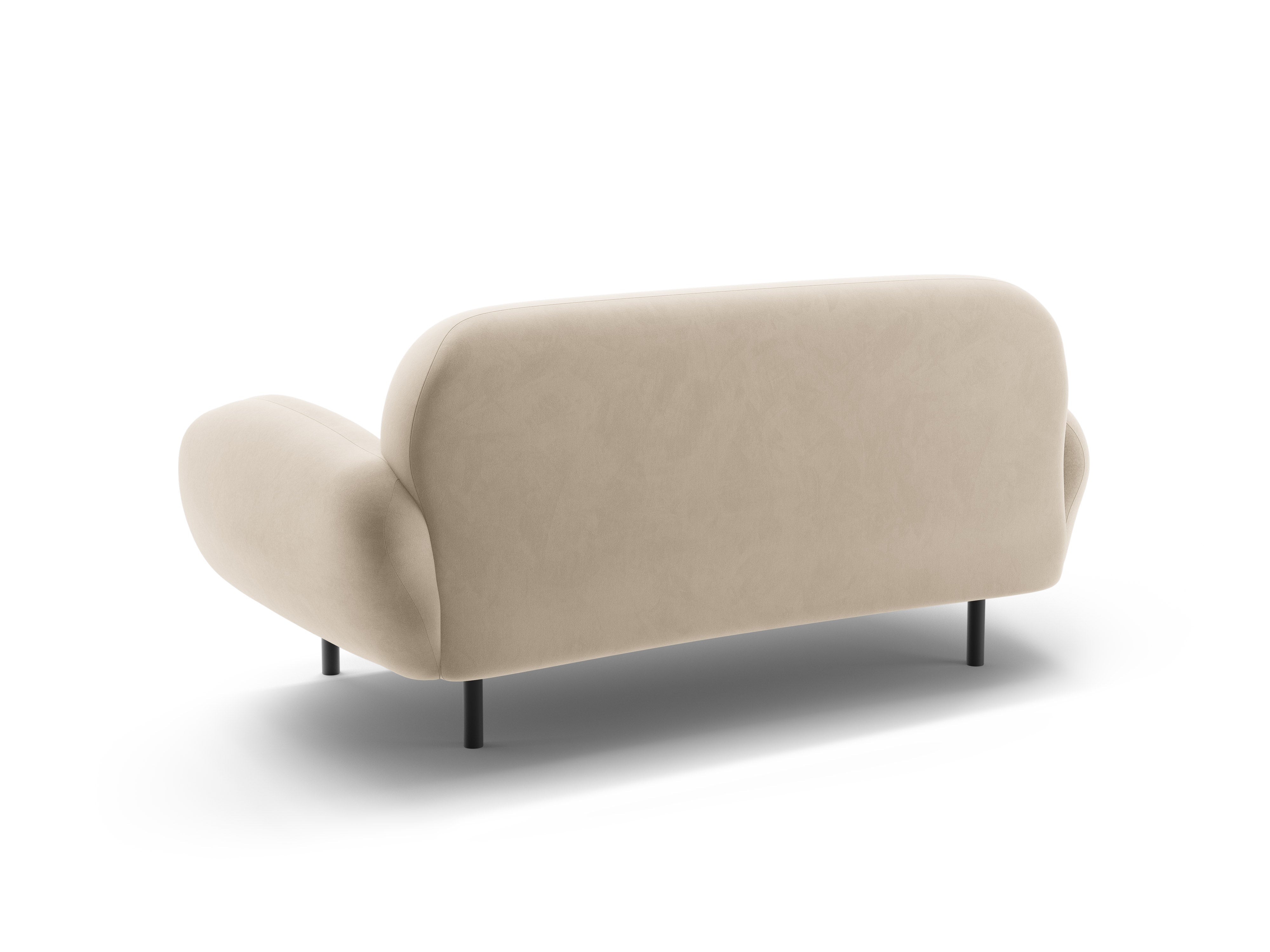Sofa aus Samt 2-sitzig POPPY ecru