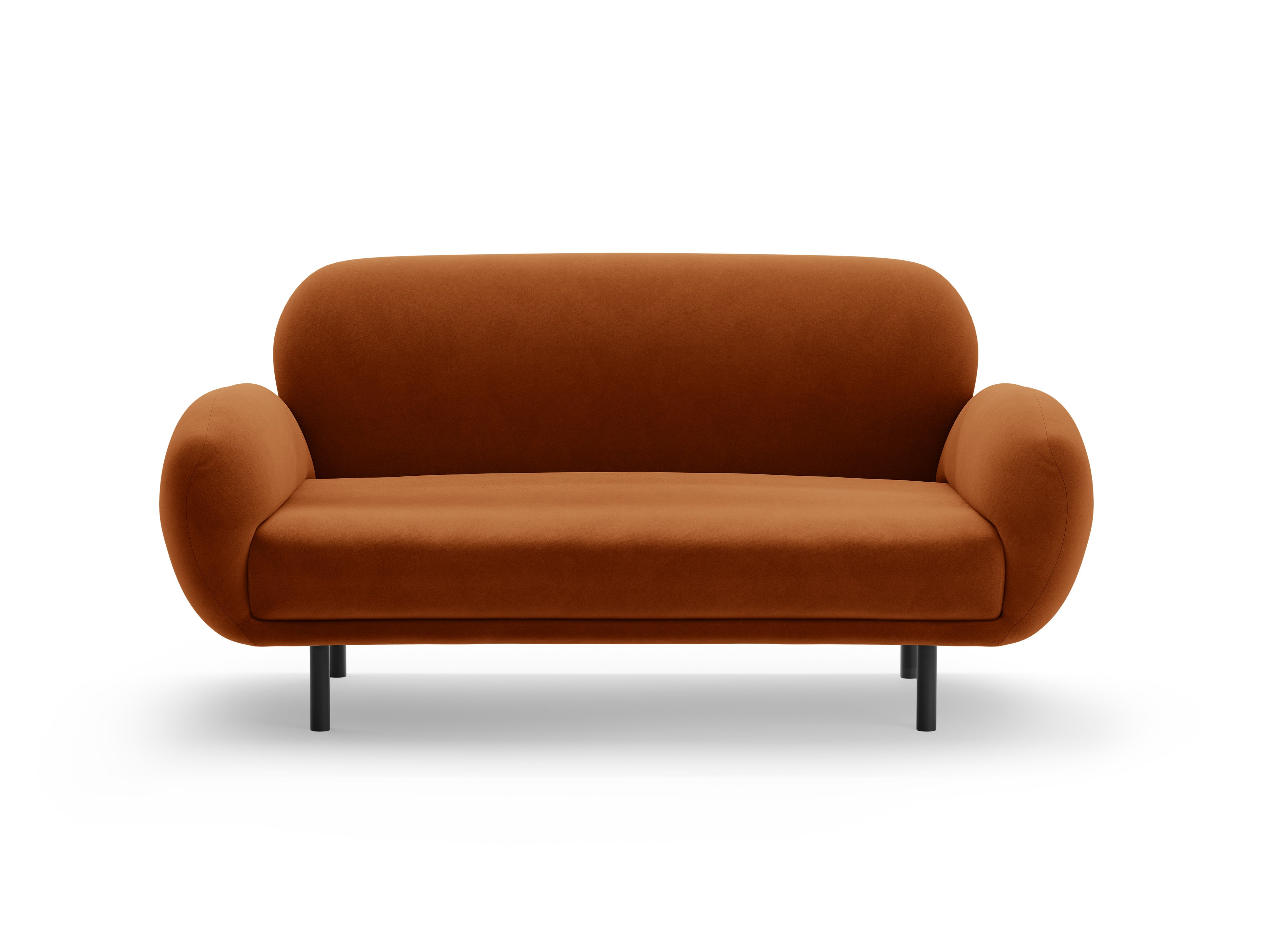 Sofa aus Samt 2-sitzig POPPY terrakotta