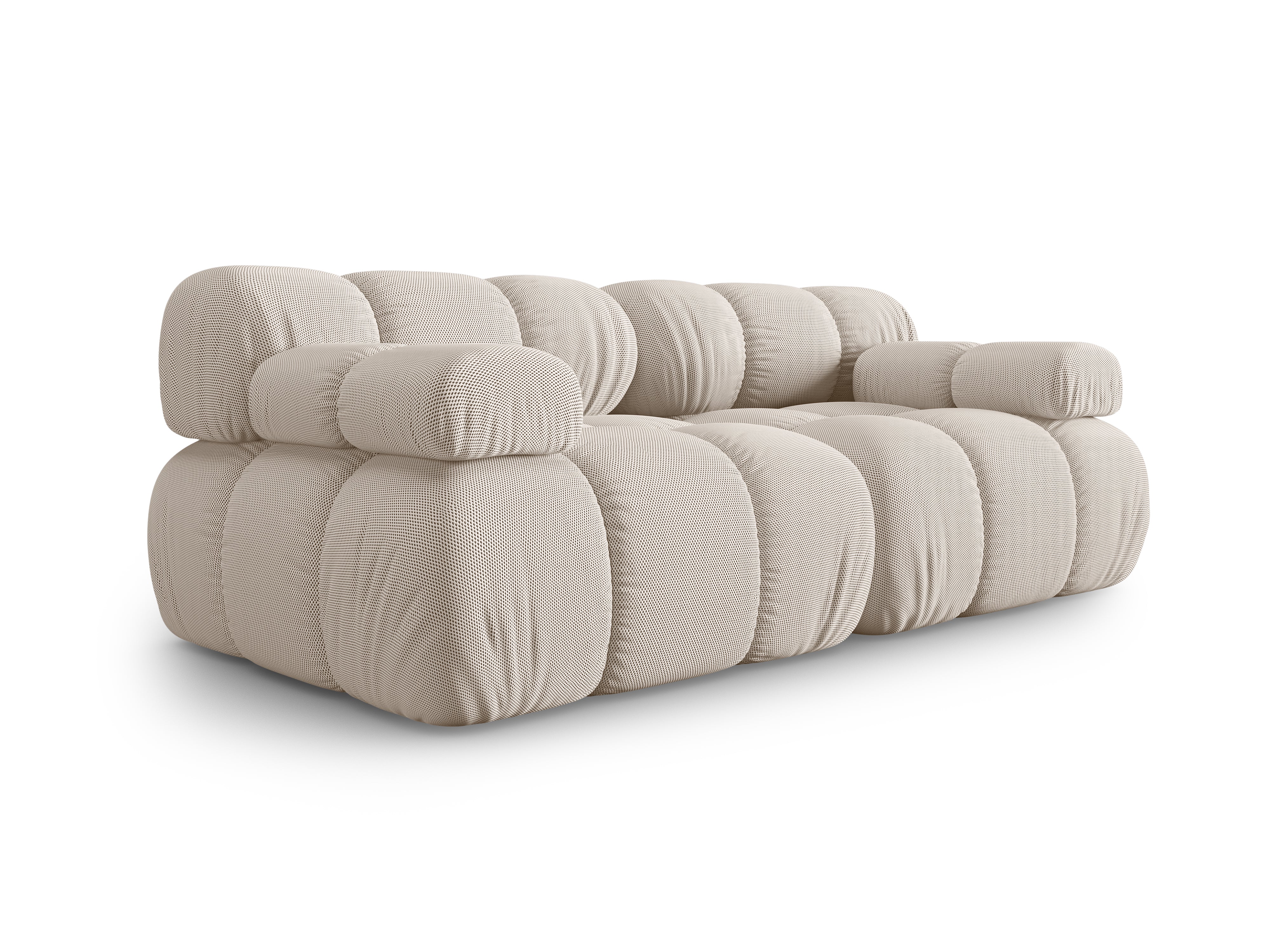 Modulares 2-Sitzer Sofa BELLIS in beigem 3D-Stoff