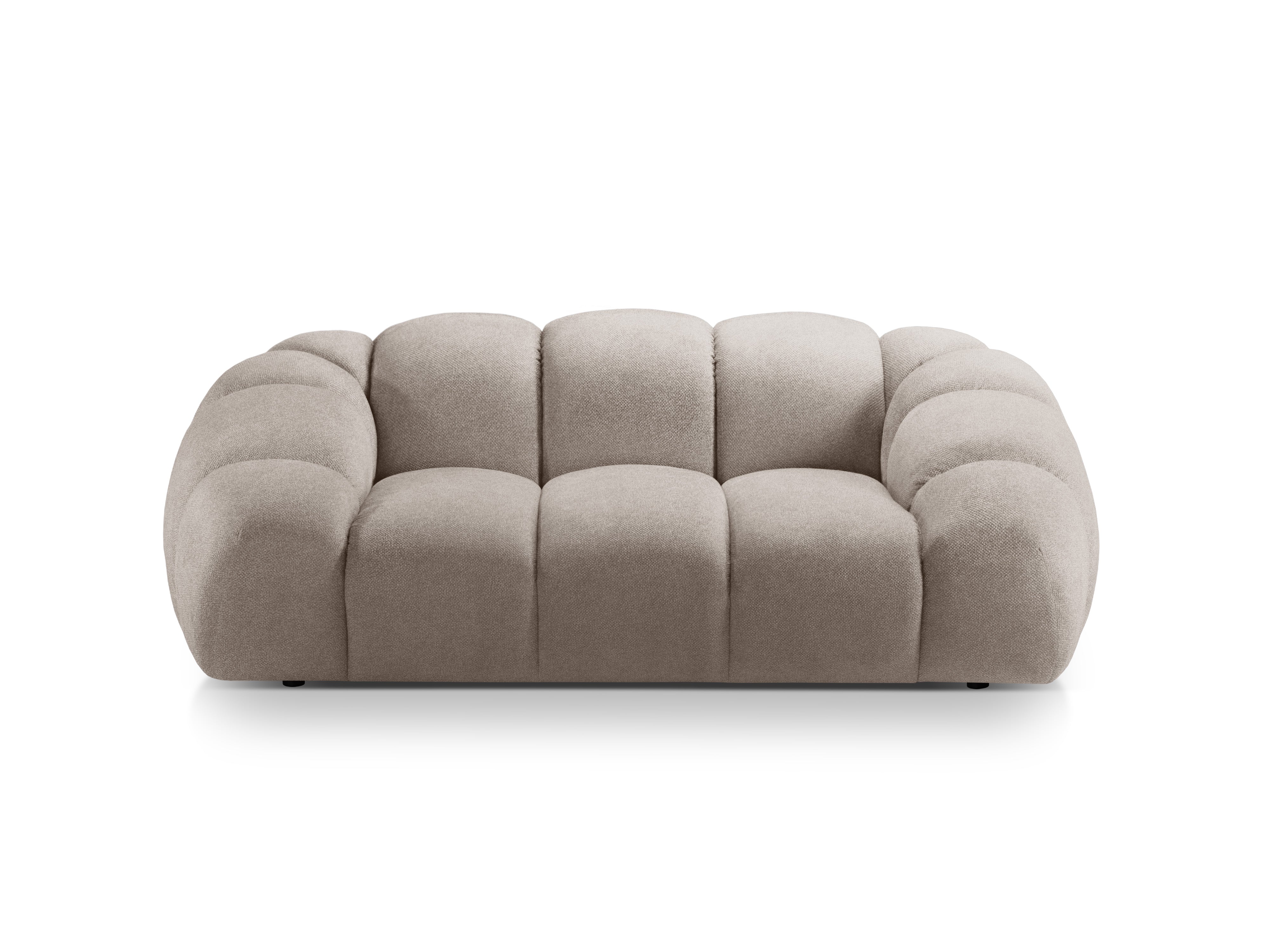 Sofa 2-Sitzer DIANA dunkelbeige Chenille