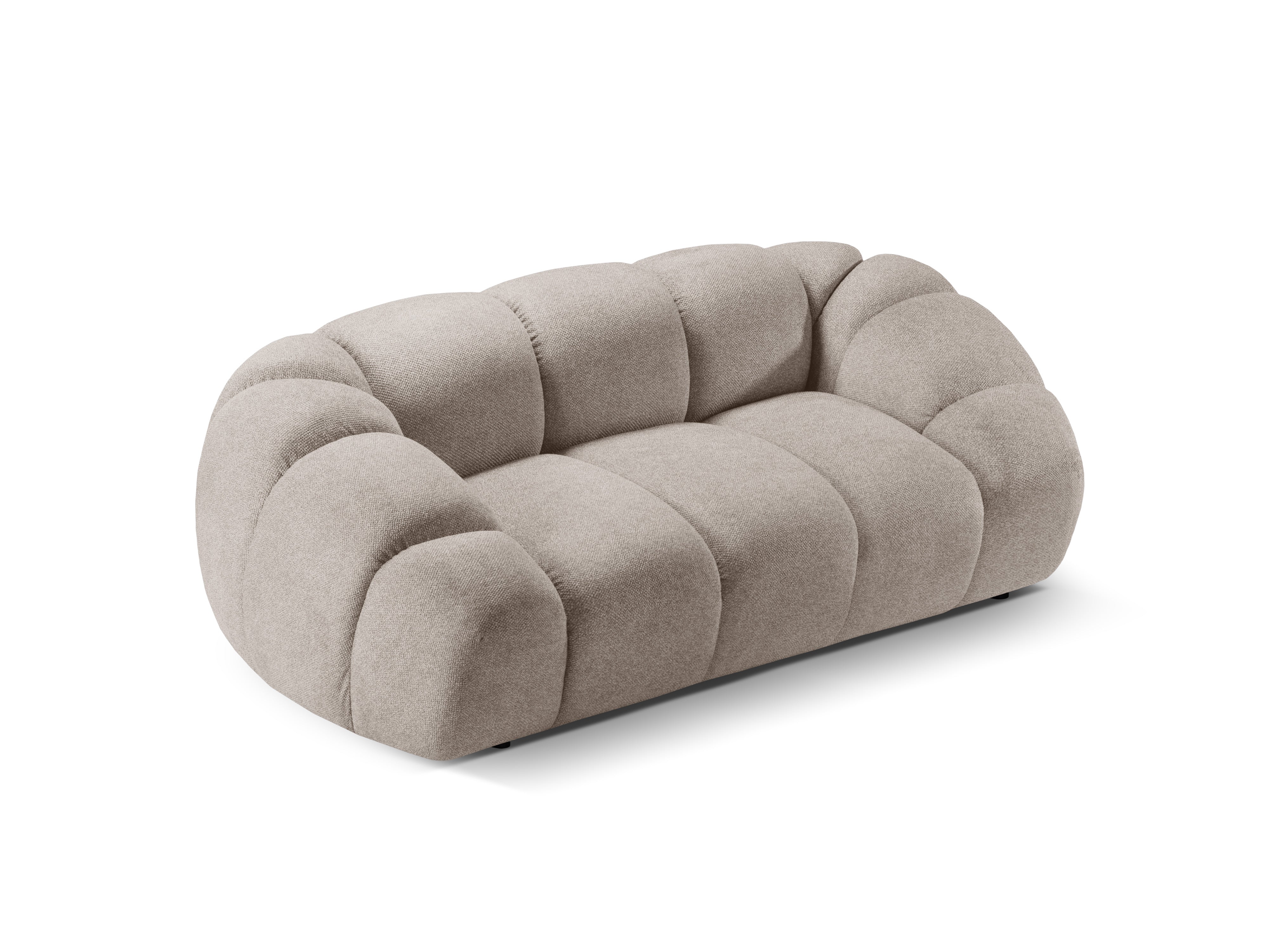 Sofa 2-Sitzer DIANA dunkelbeige Chenille