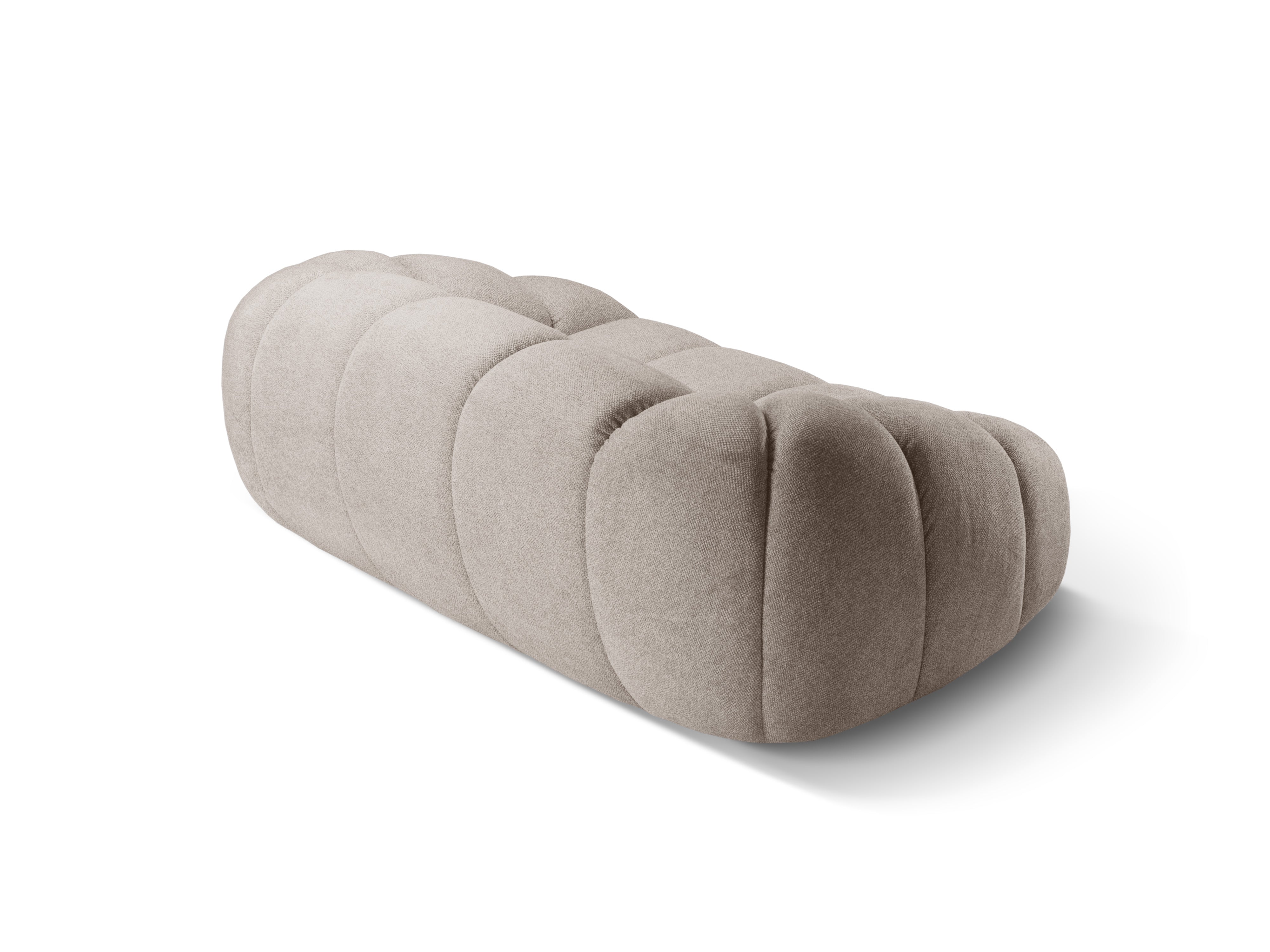 Sofa 2-Sitzer DIANA dunkelbeige Chenille