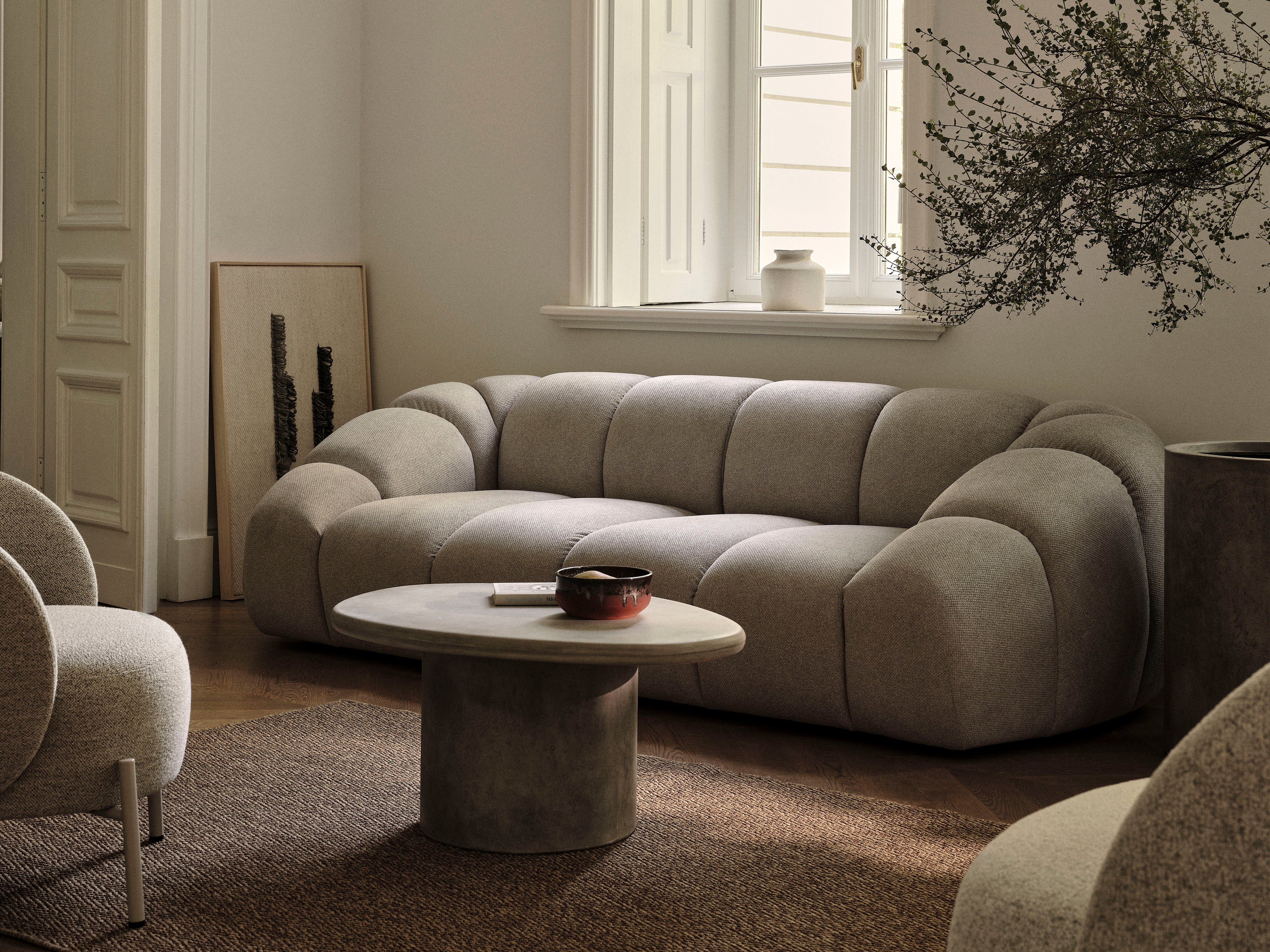 Right-facing 3-seater corner sofa DIANA dark green chenille [Monika]