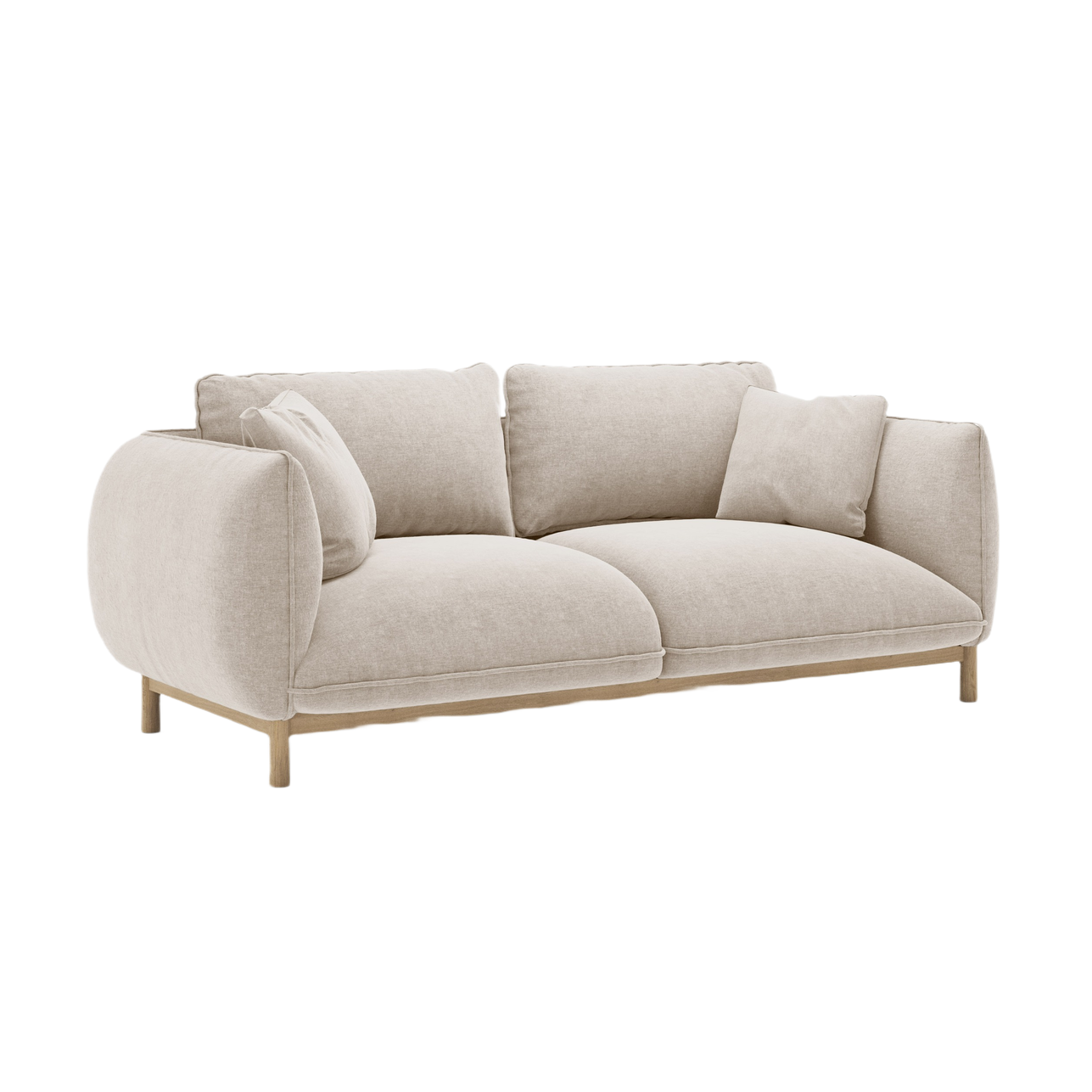 2-seater Sofa ADA light beige chenille