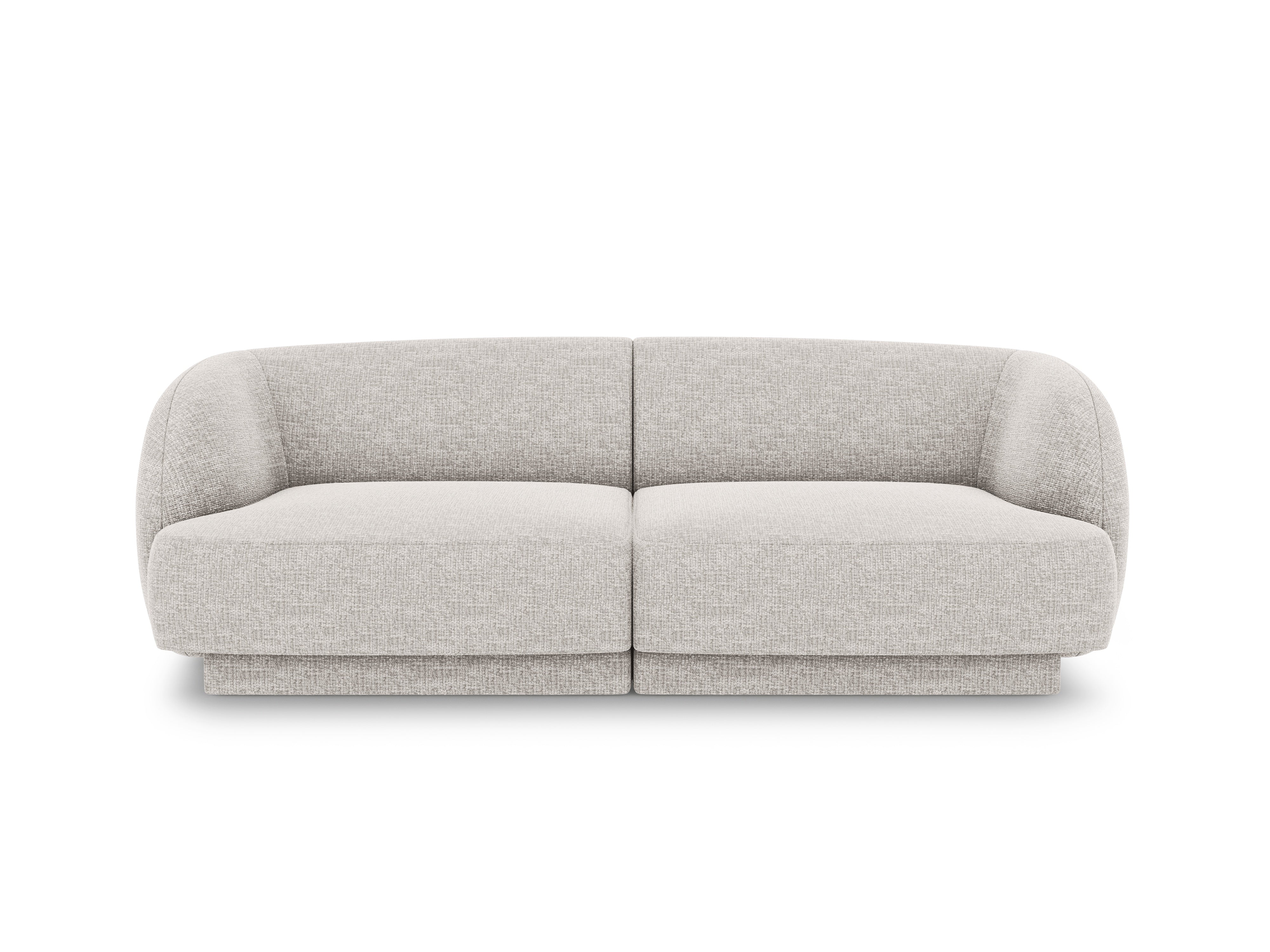 2-seater Sofa MILEY gray chenille