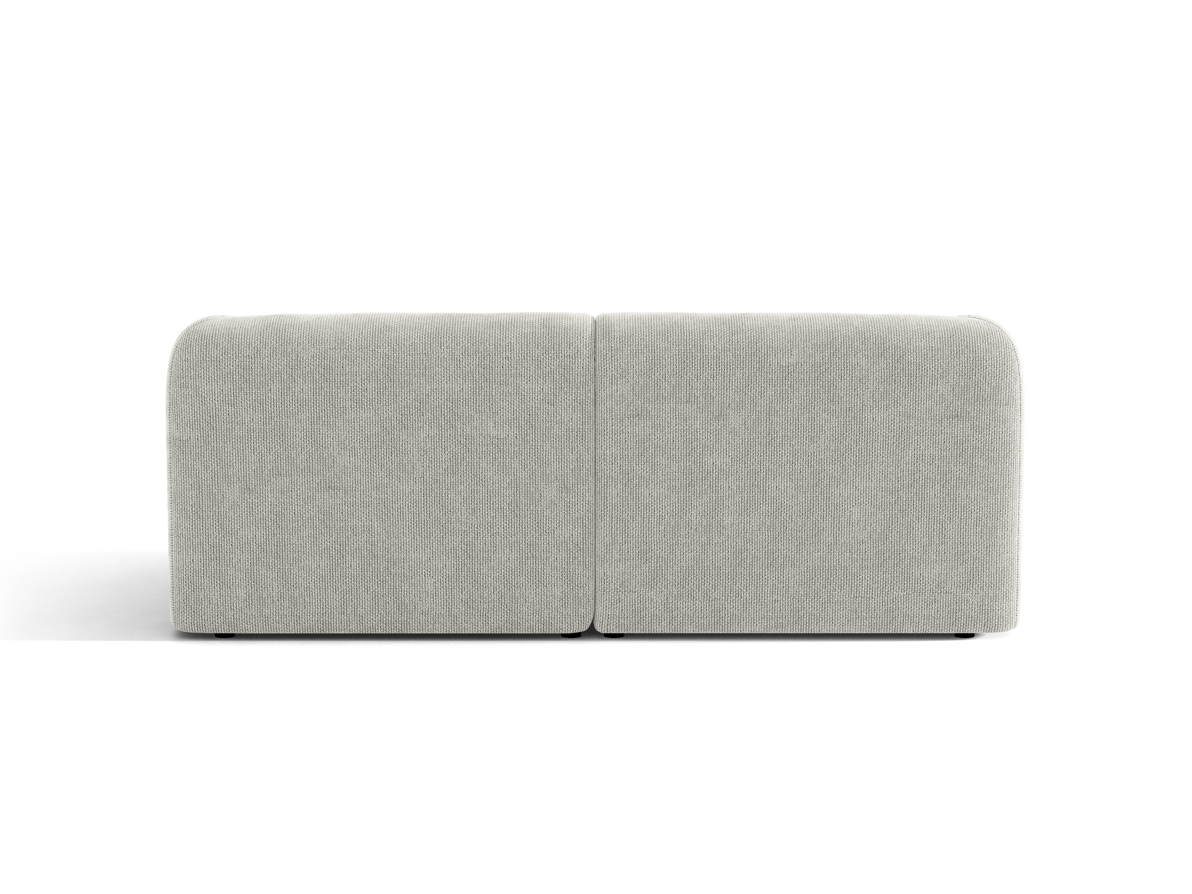 Sofa 2-sitzig MILEY graues Chenille
