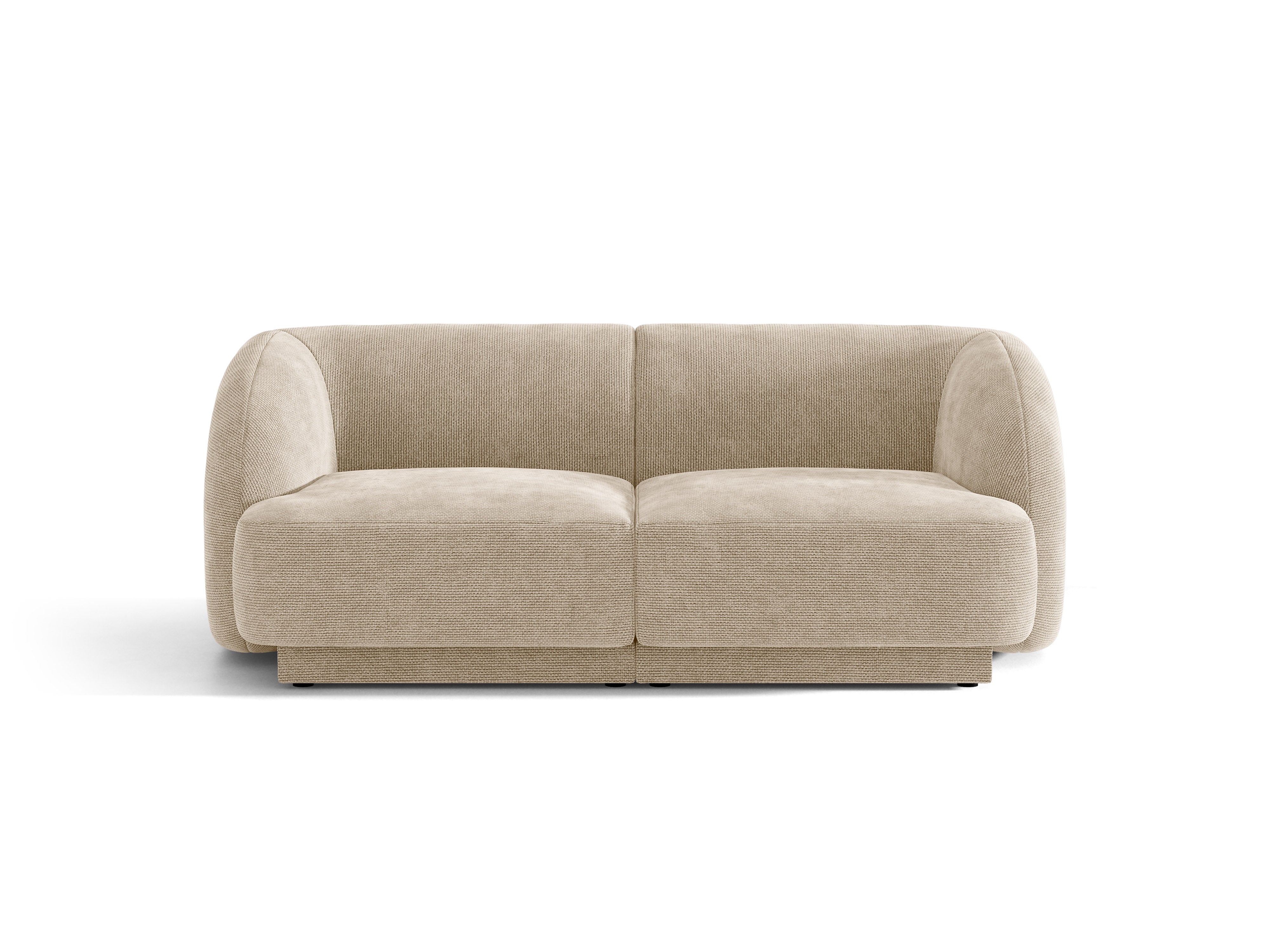 Sofa 2-sitzig MILEY beige Chenille