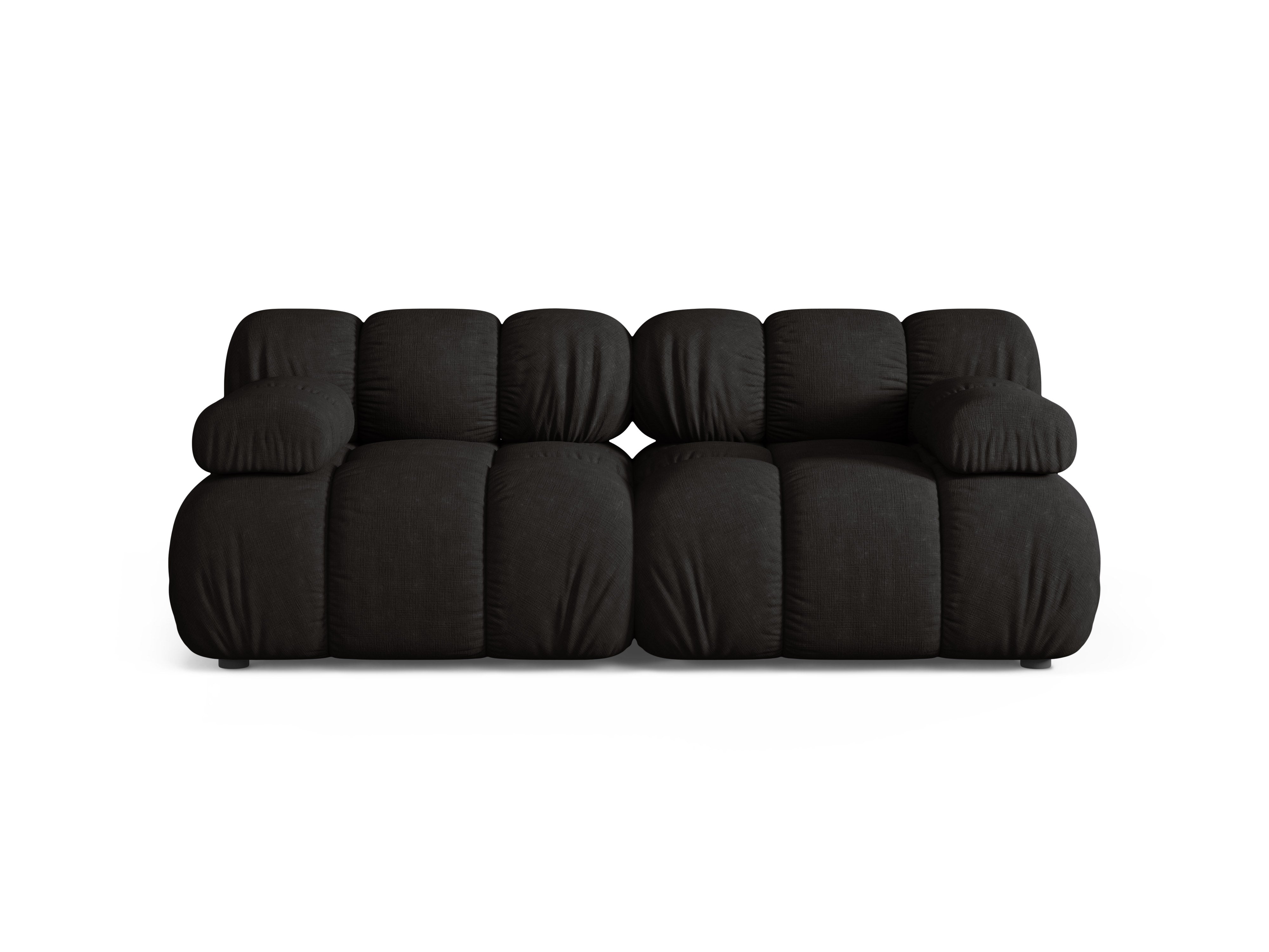 Modulares 2-Sitzer Sofa BELLIS in Schwarz