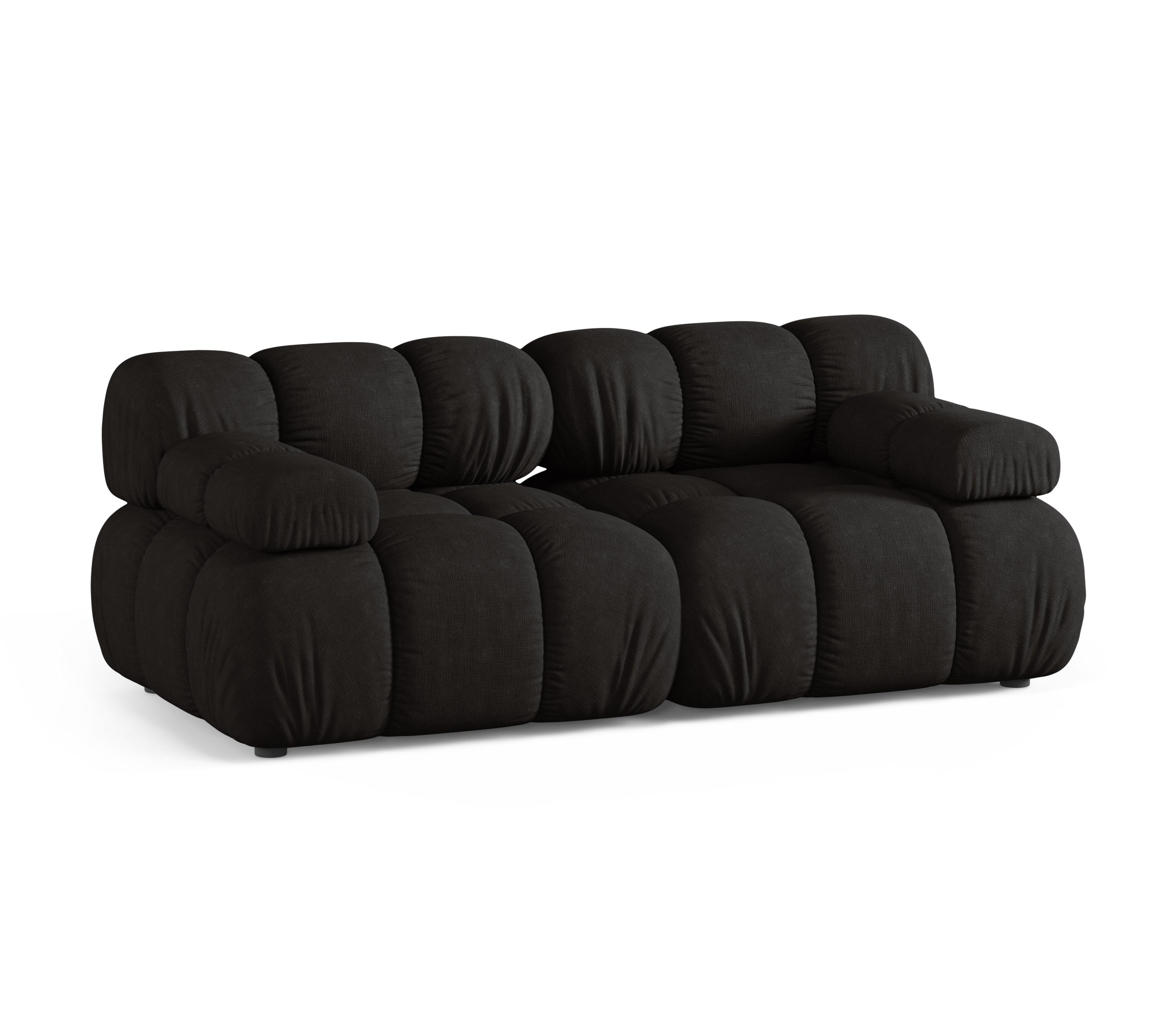 Modulares 2-Sitzer Sofa BELLIS in Schwarz