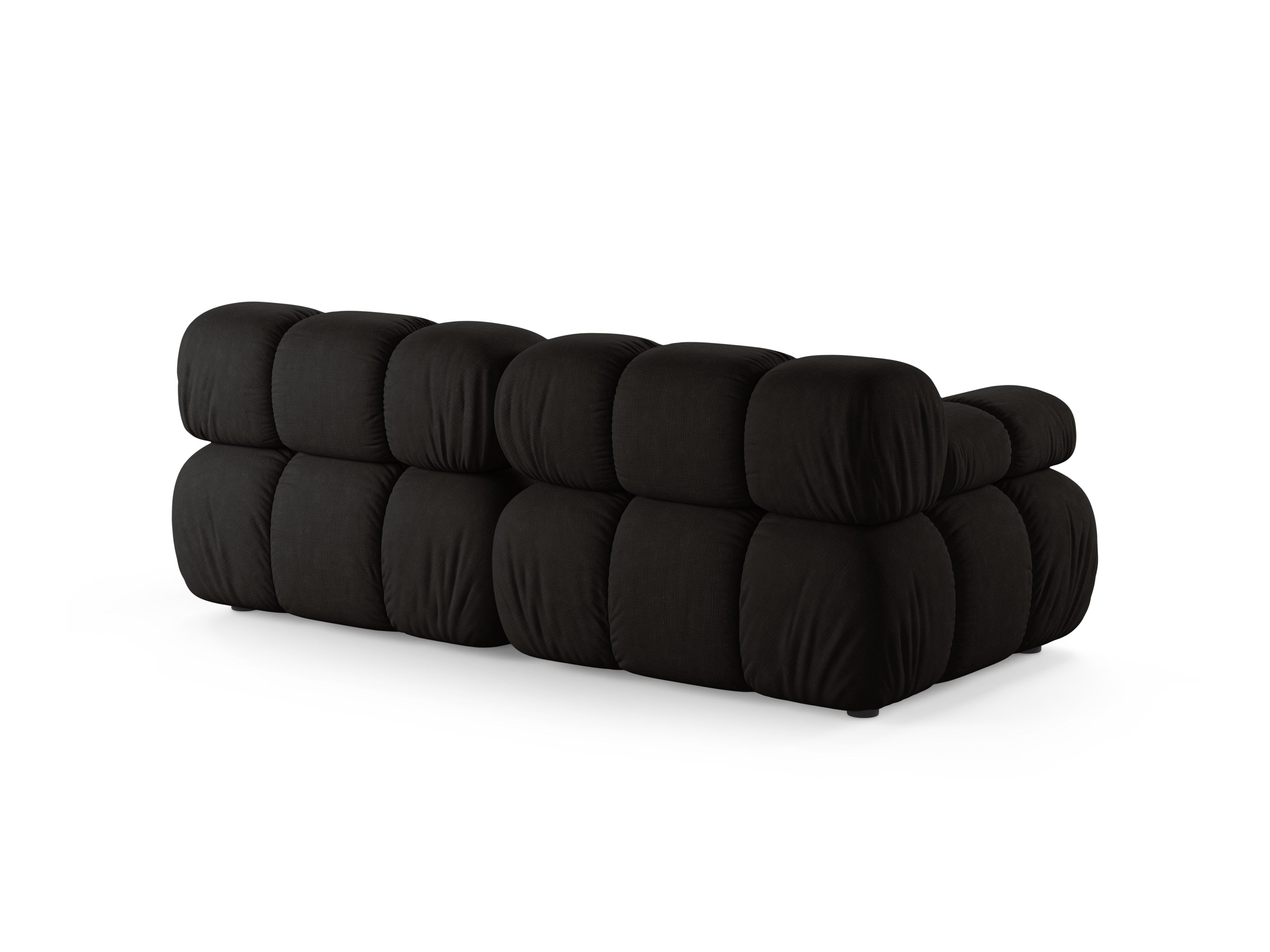 Modulares 2-Sitzer Sofa BELLIS in Schwarz