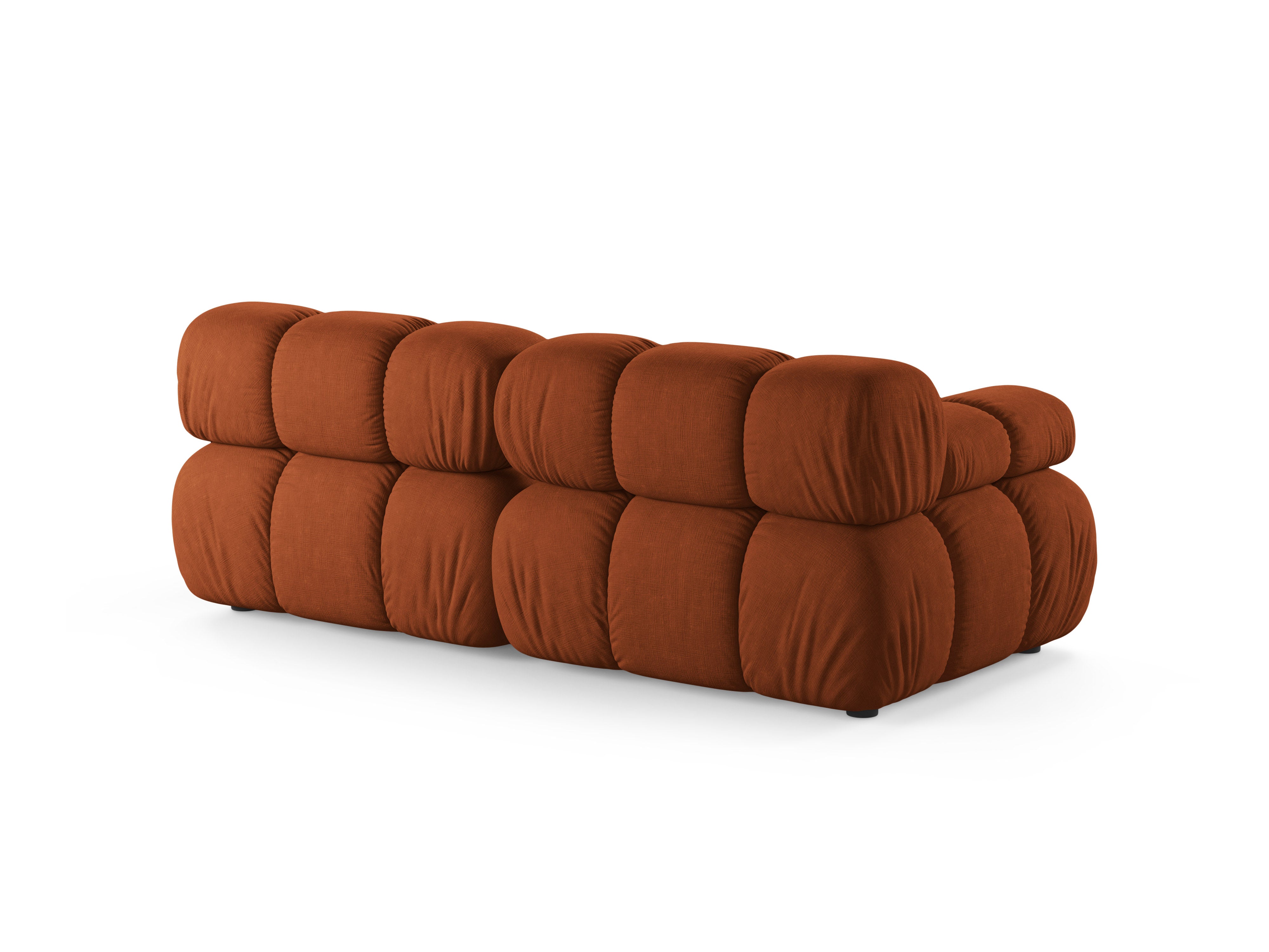 Modulares 2-Sitzer-Sofa BELLIS in Ziegelrot