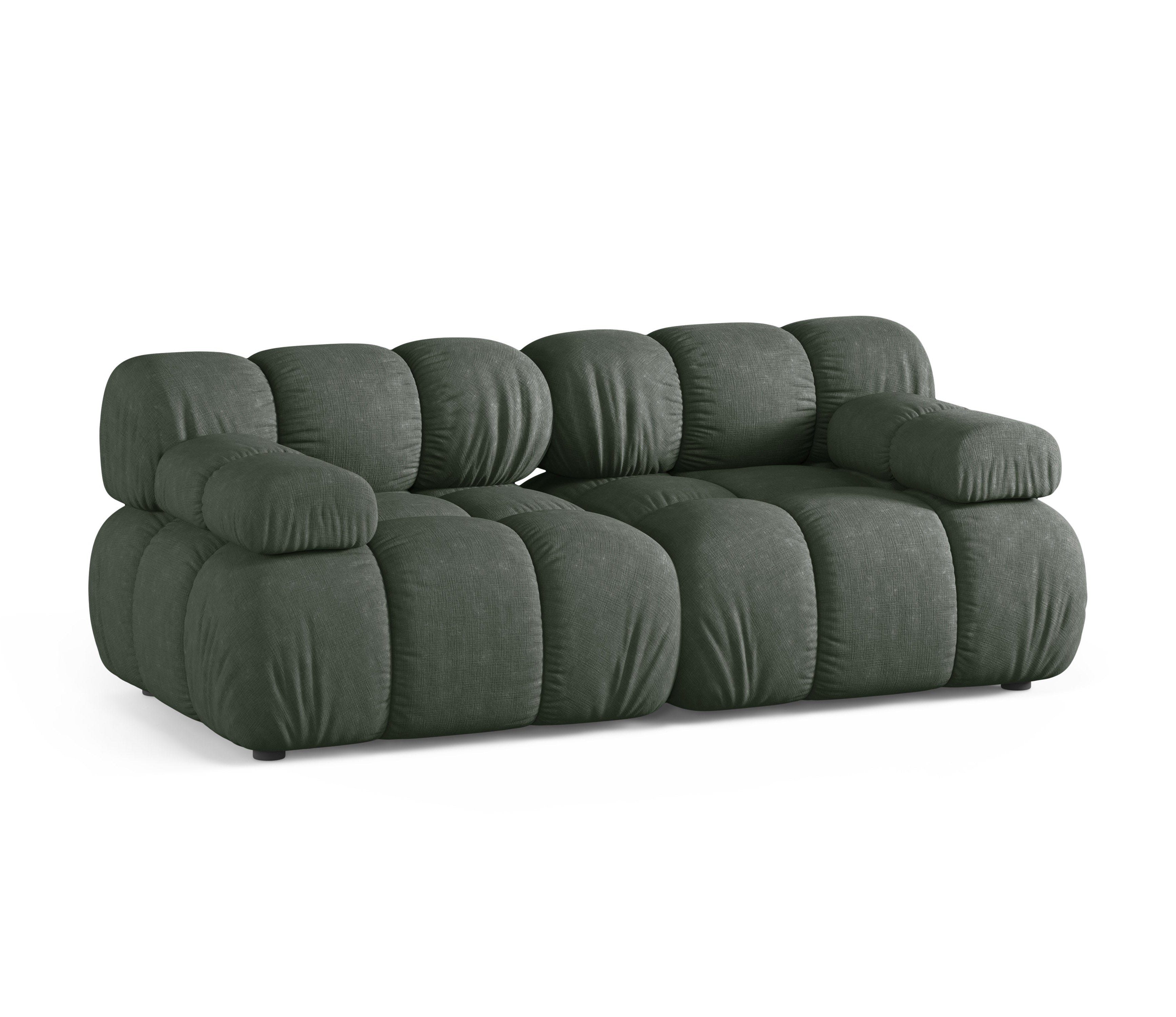 Modulares 2-Sitzer Sofa BELLIS in Dunkelgrün