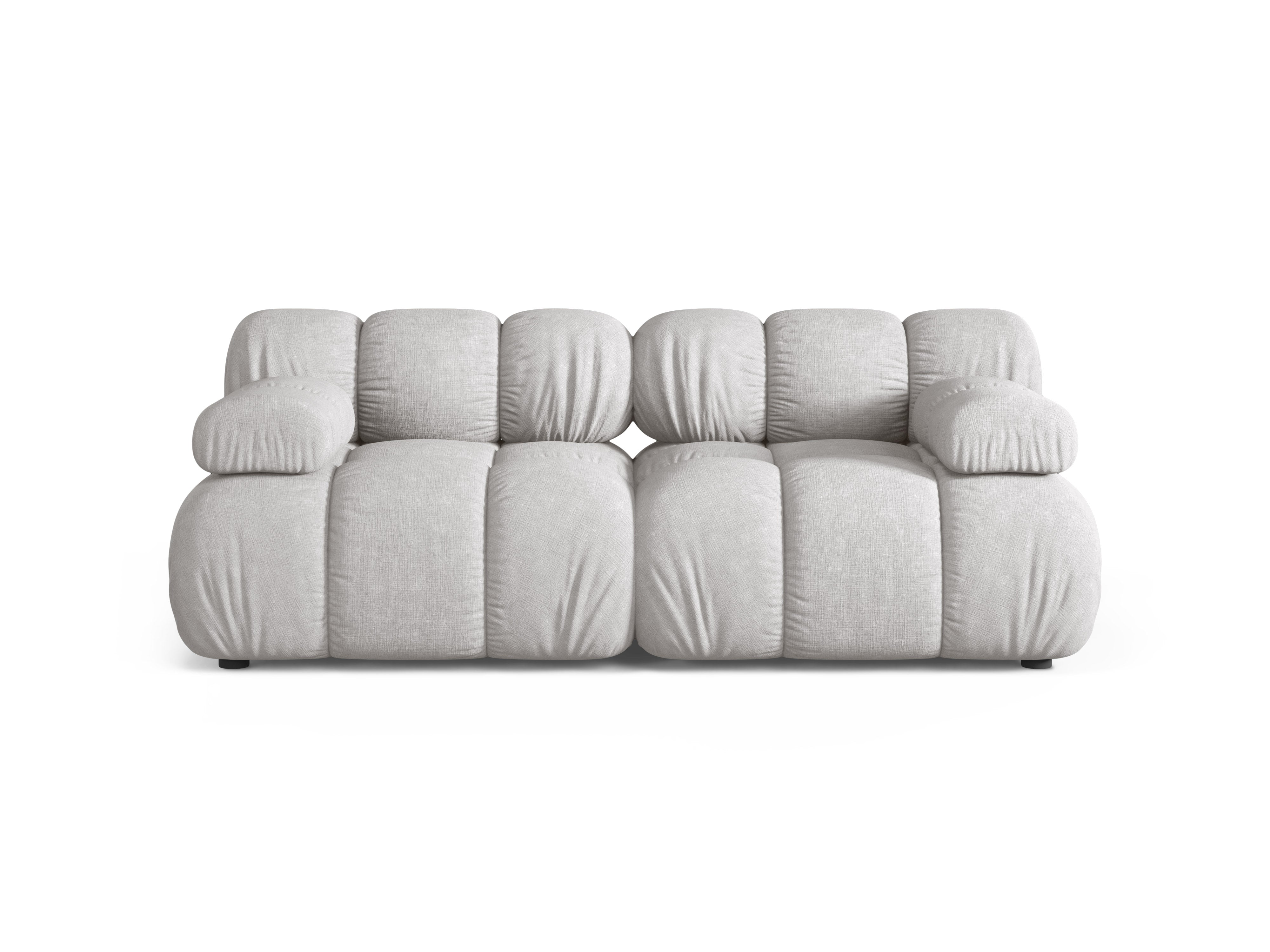 Modulares 2-Sitzer-Sofa BELLIS in Hellgrau