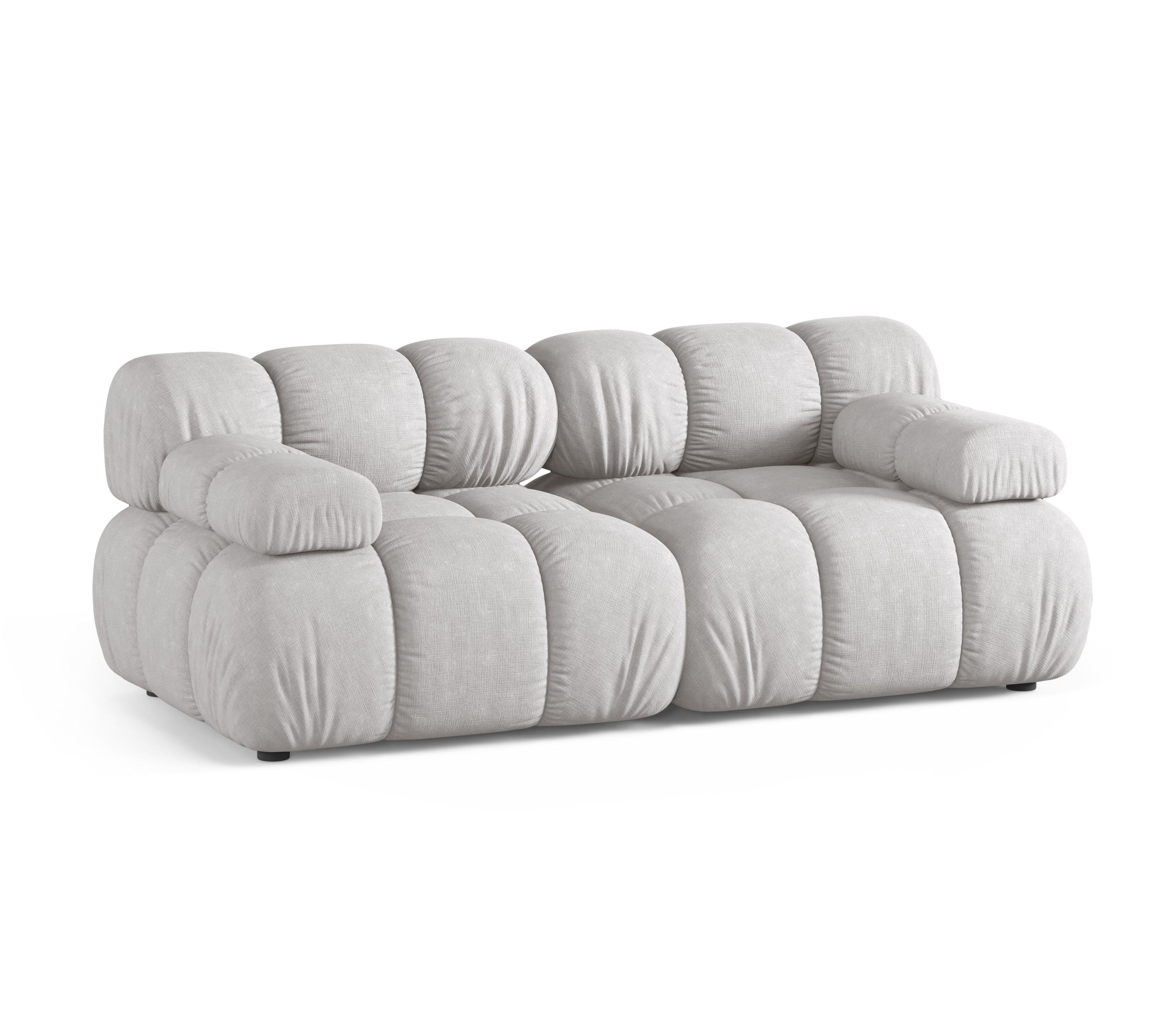 Modulares 2-Sitzer-Sofa BELLIS in Hellgrau