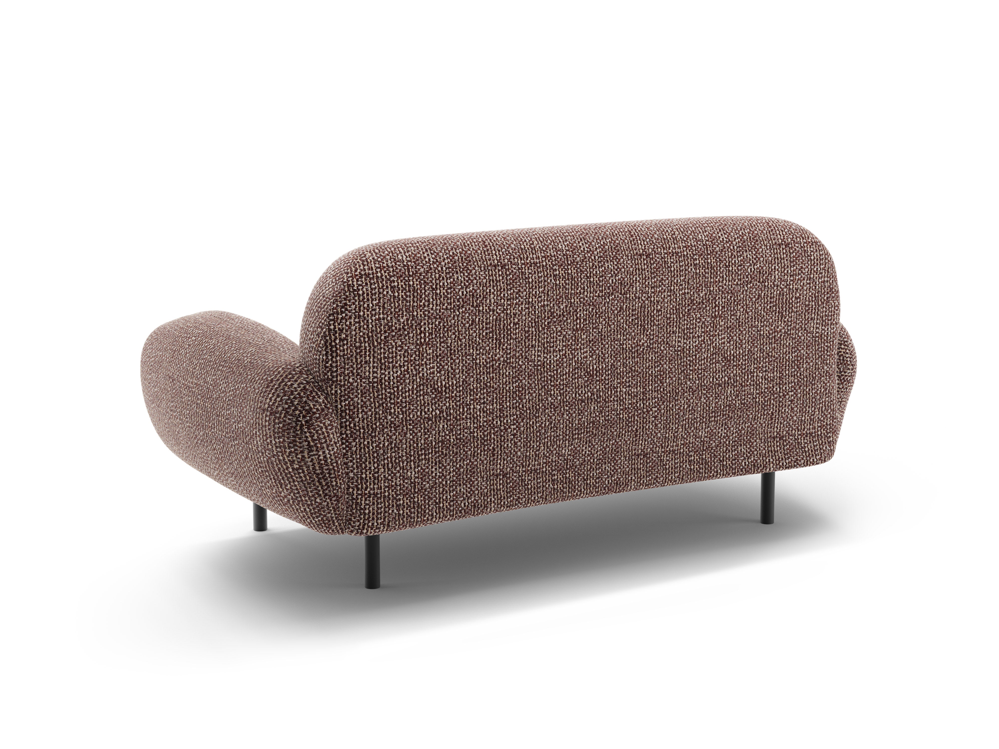 Sofa 2-sitzig POPPY braunes Chenille