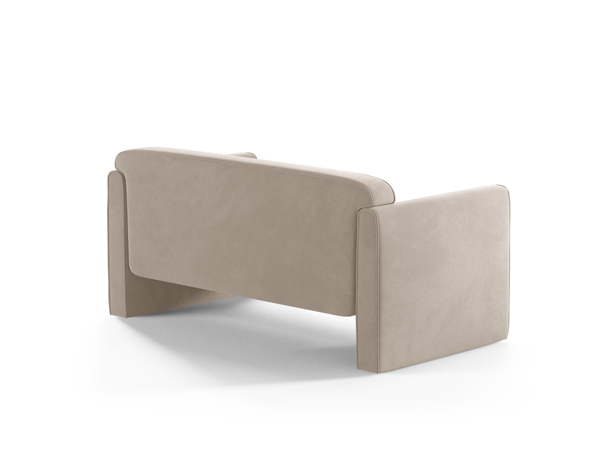 Sofa 2-Sitzer aus Samt ABBY beige