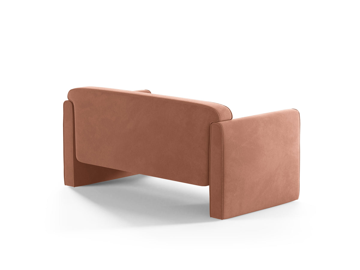 Sofa 2-Sitzer aus Samt ABBY rosa