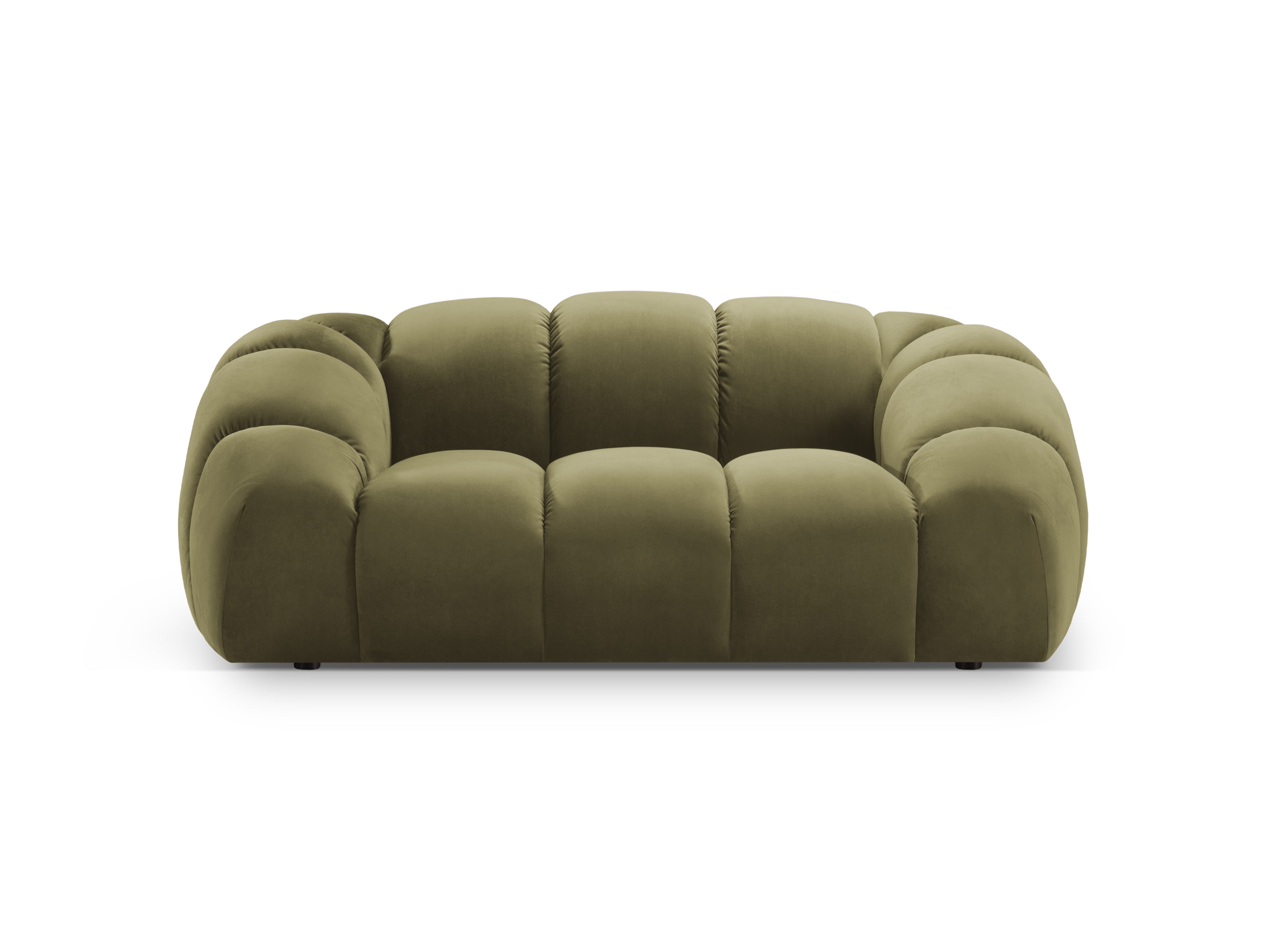 Velvet 2-Seater Sofa DIANA Green