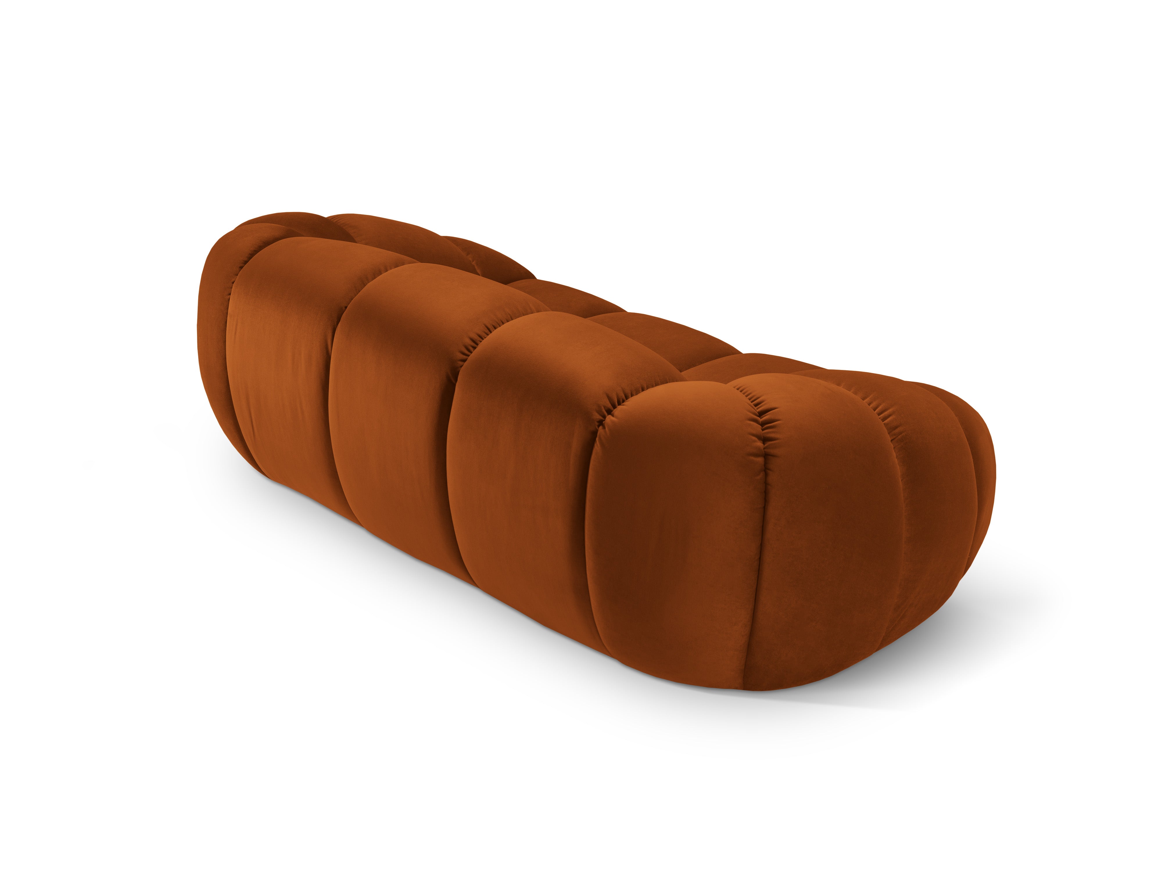 Velvet 2-Seater Sofa DIANA terracotta