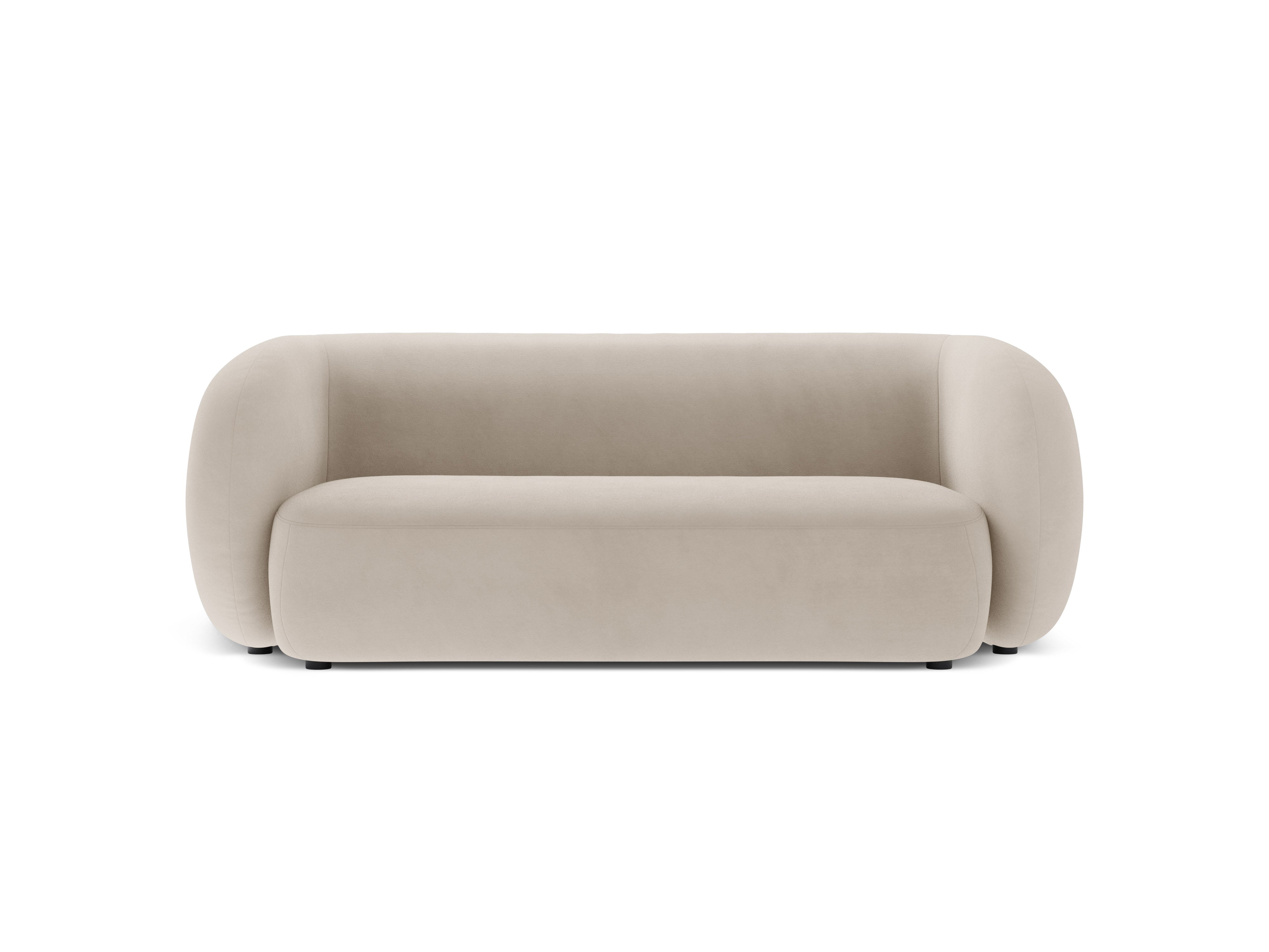 Sofa aus Samt 2-sitzig KATE beige