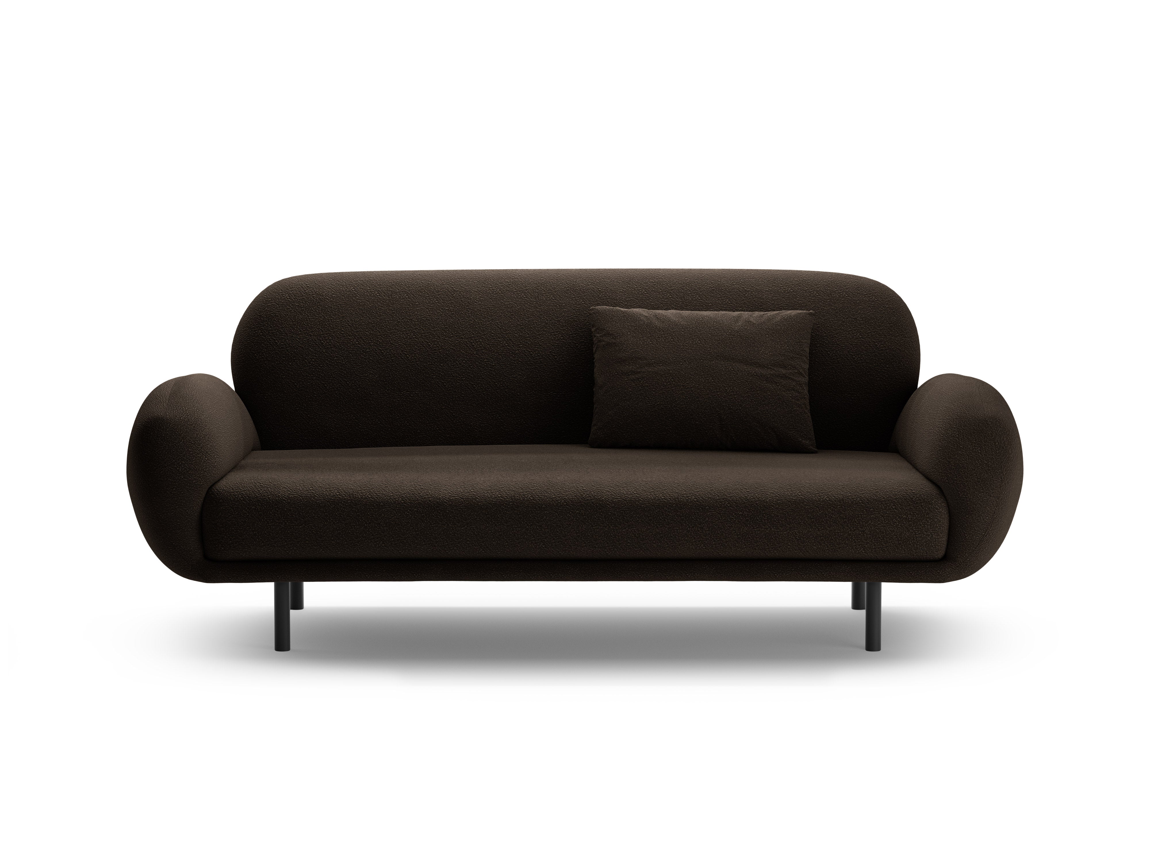 Sofa 2,5-sitzige POPPY braun Boucle
