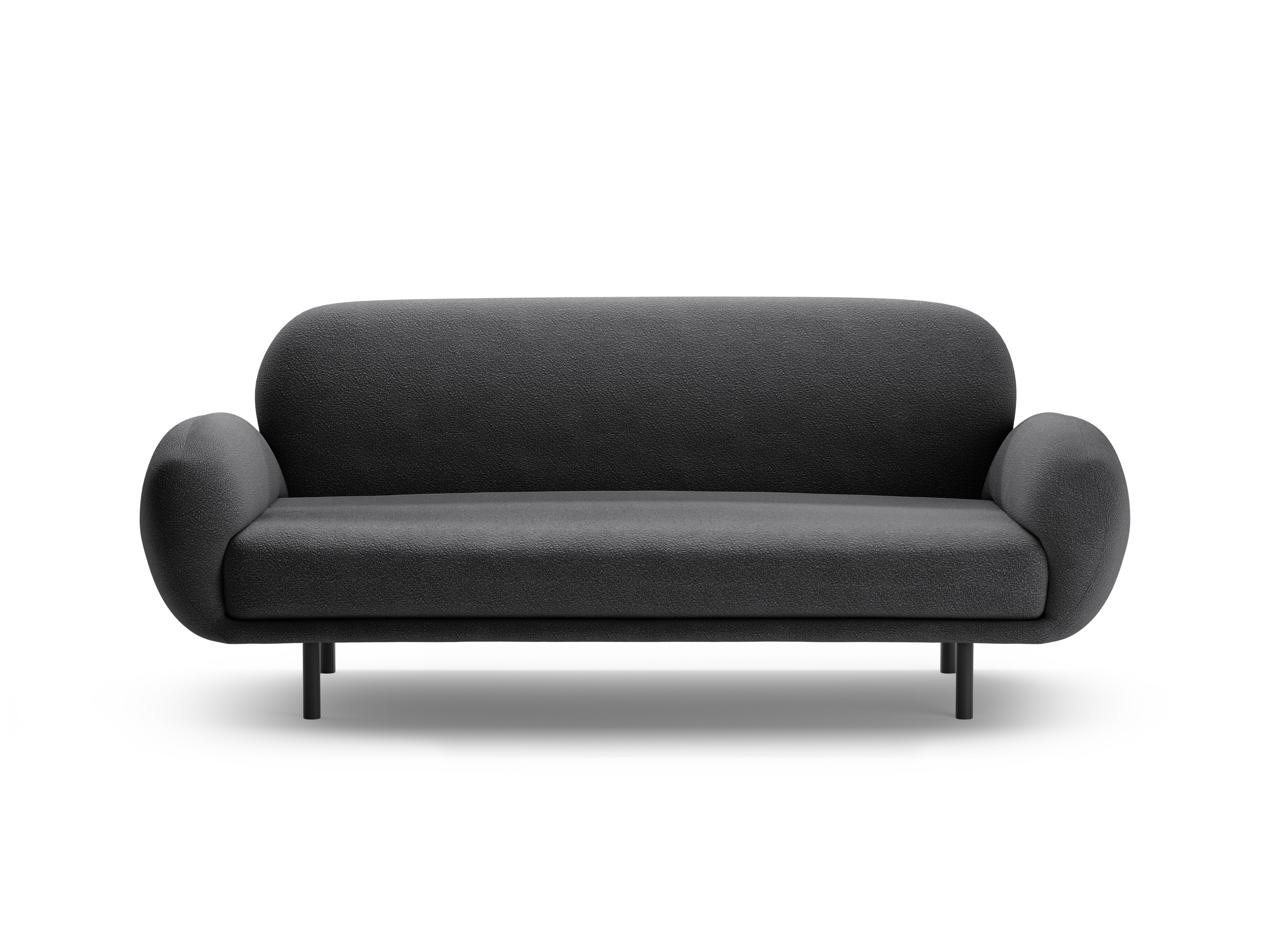 Sofa 2,5-sitzig POPPY dunkelgrau Boucle