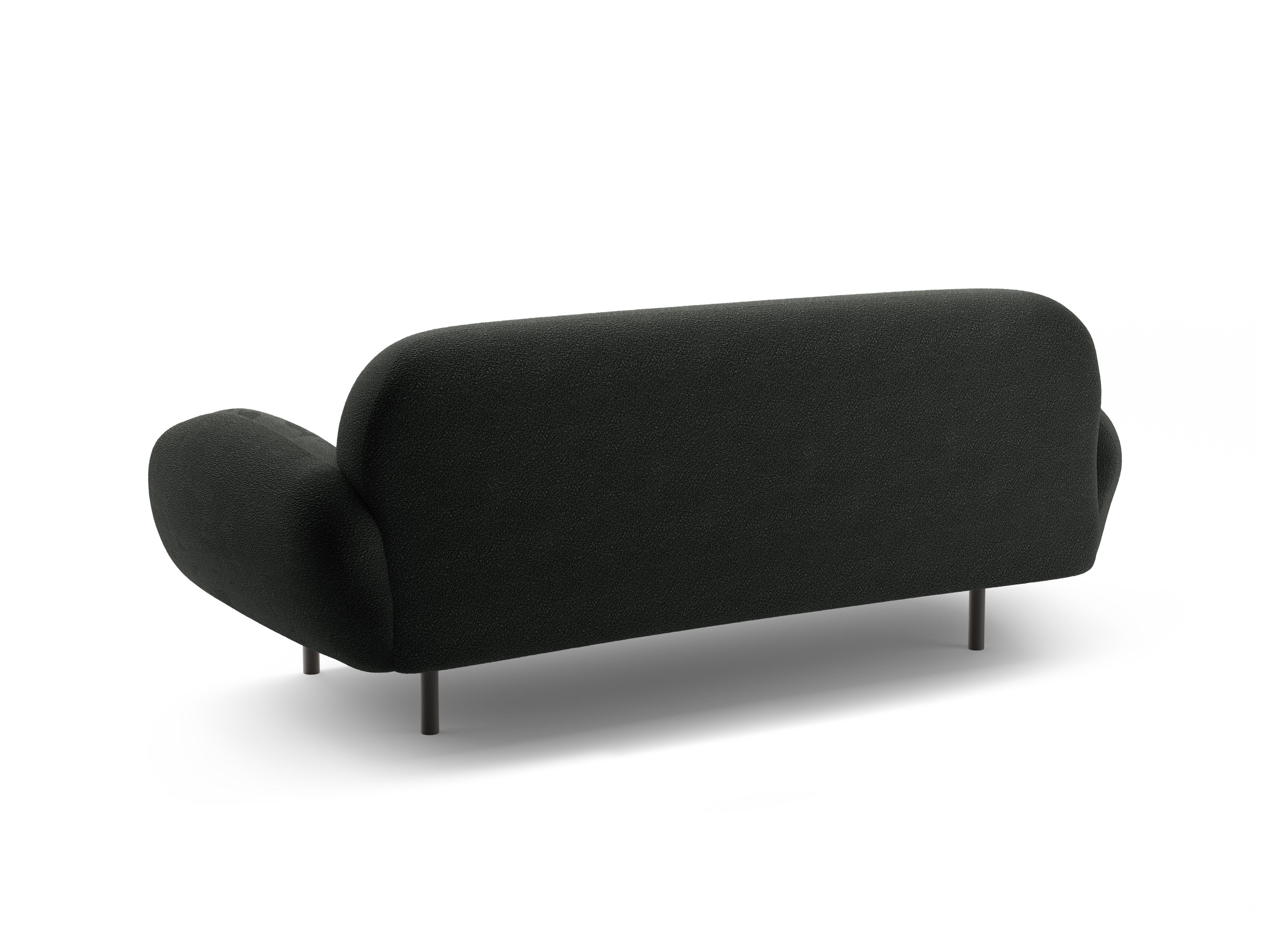 Sofa 2,5-sitzige POPPY schwarz Boucle
