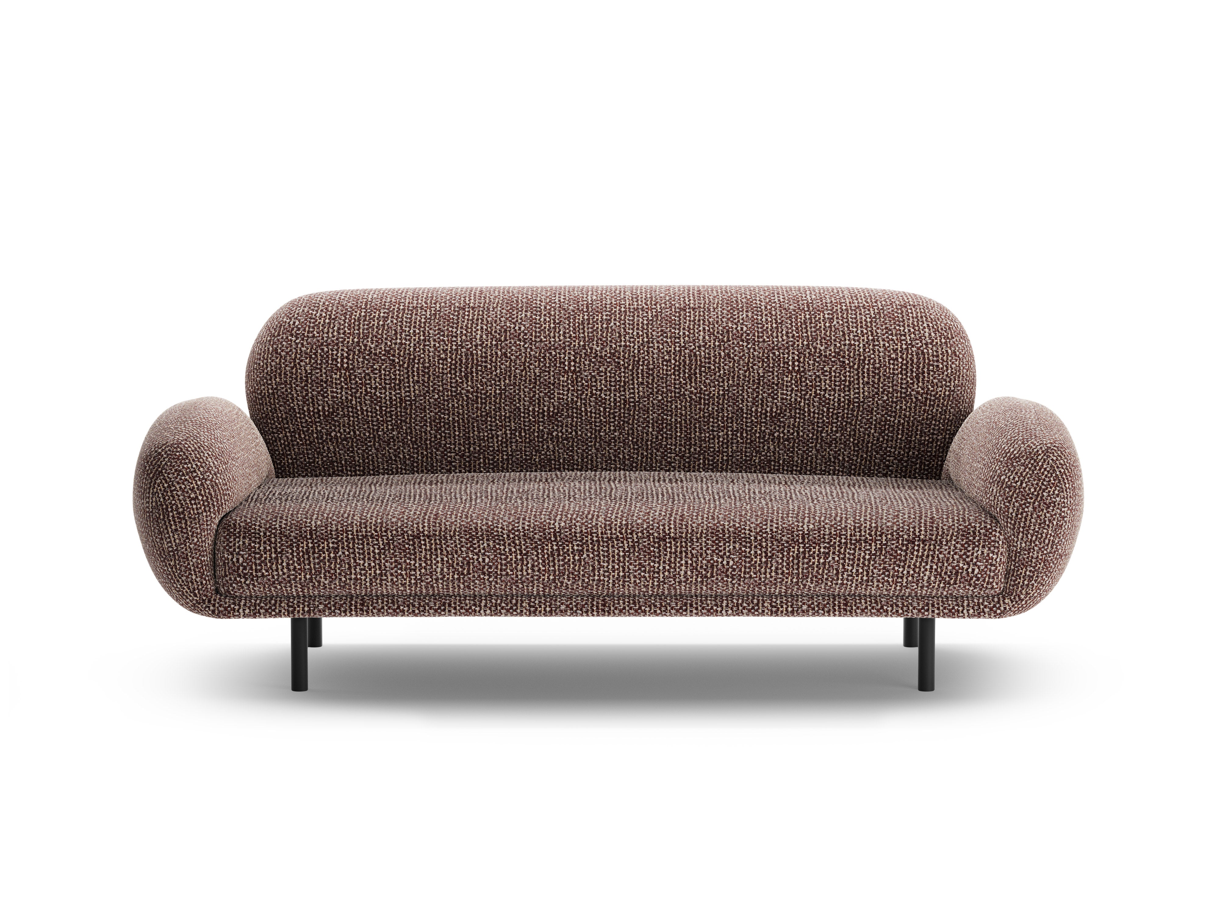 Sofa 2,5-sitzige POPPY braunes Chenille