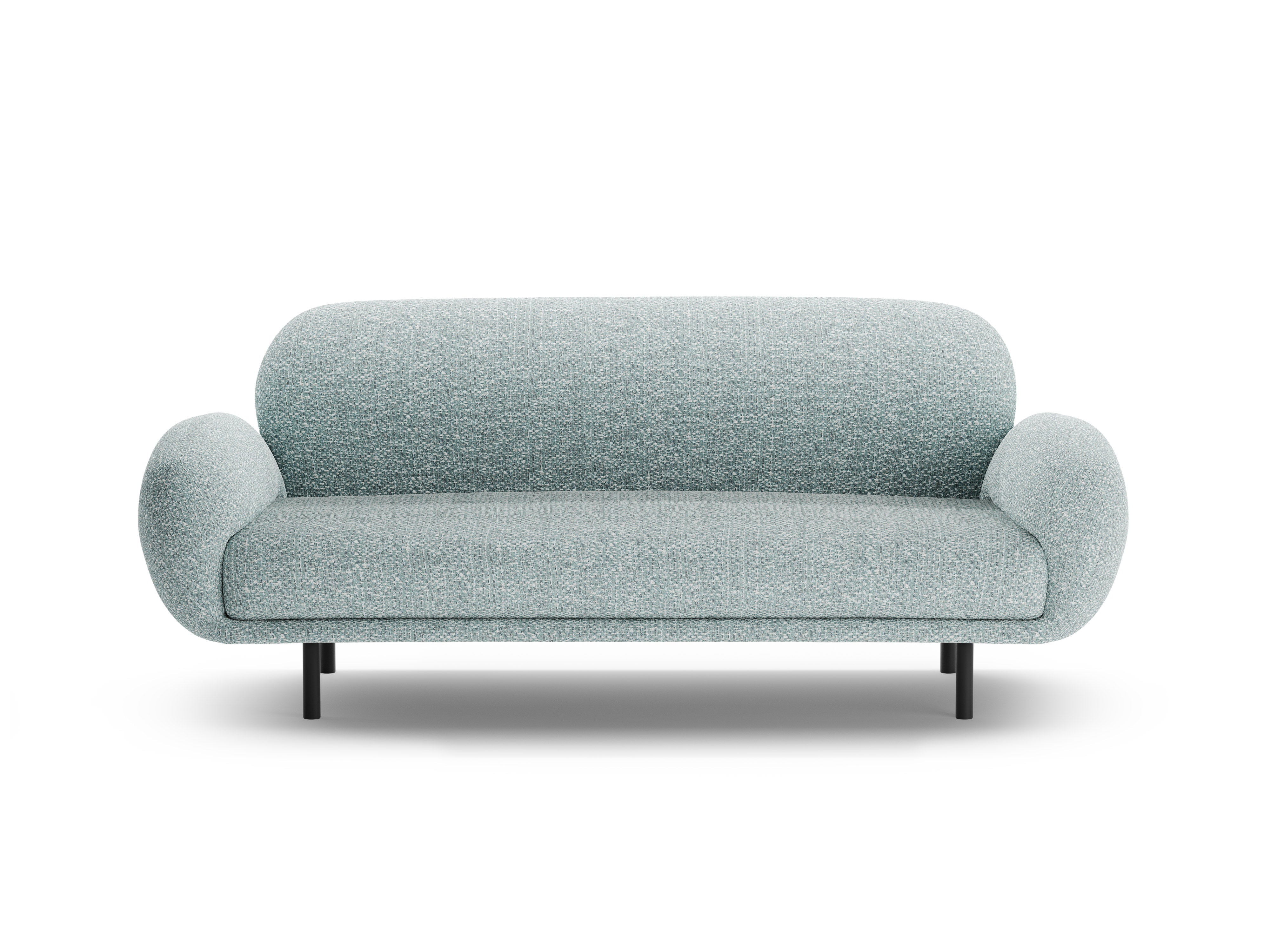 Sofa 2,5-sitzige POPPY gedämpftes Blau Chenille
