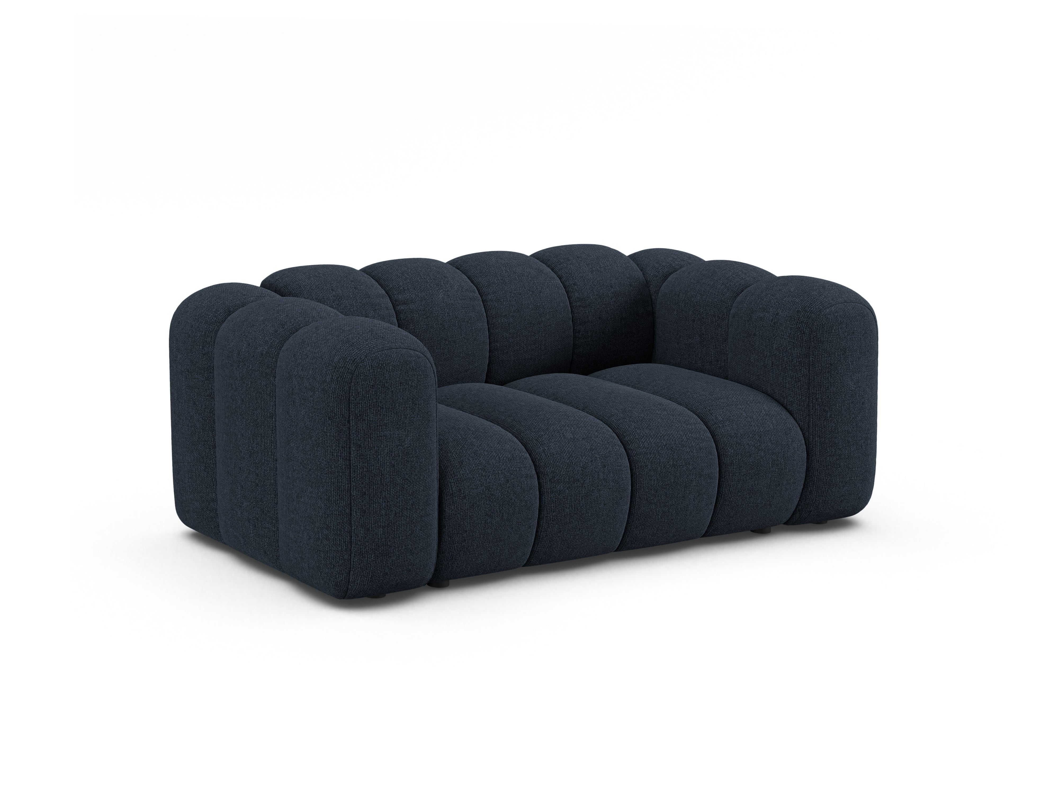 Sofa 2-sitzig LUPINE granatblau Chenille