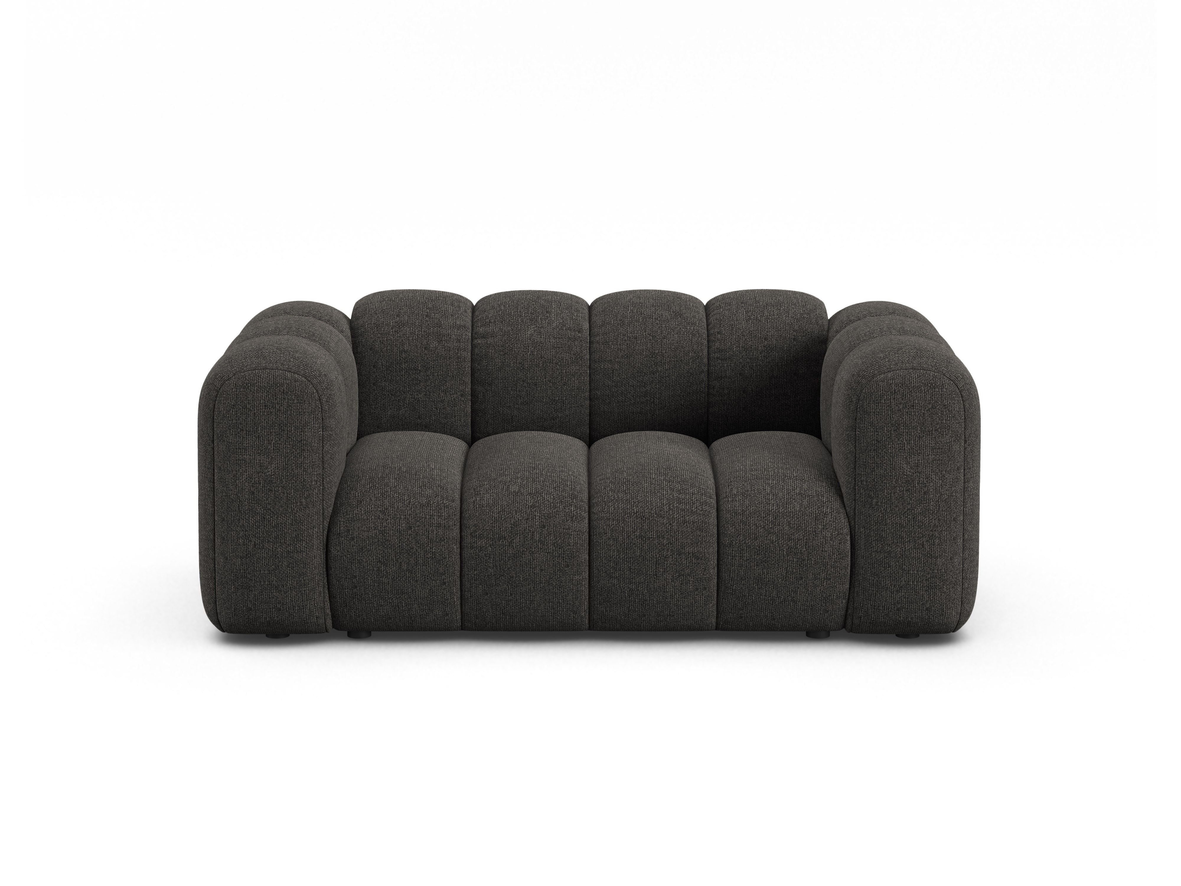 Sofa 2-sitzig LUPINE graues Chenille