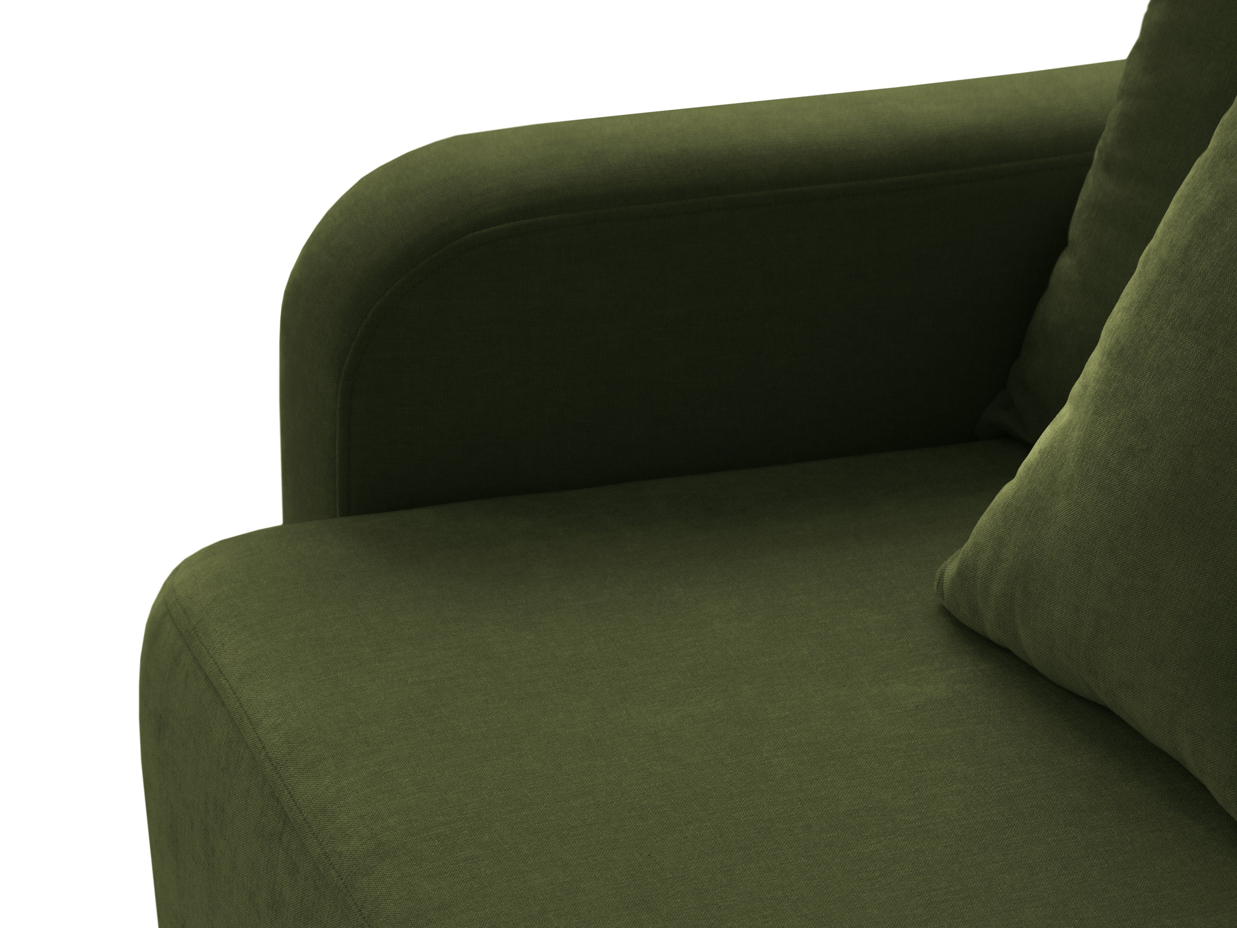 Sofa 3-Sitzer mit Schlaffunktion ELEN grün Chenille [Monika] [Julia spr]
