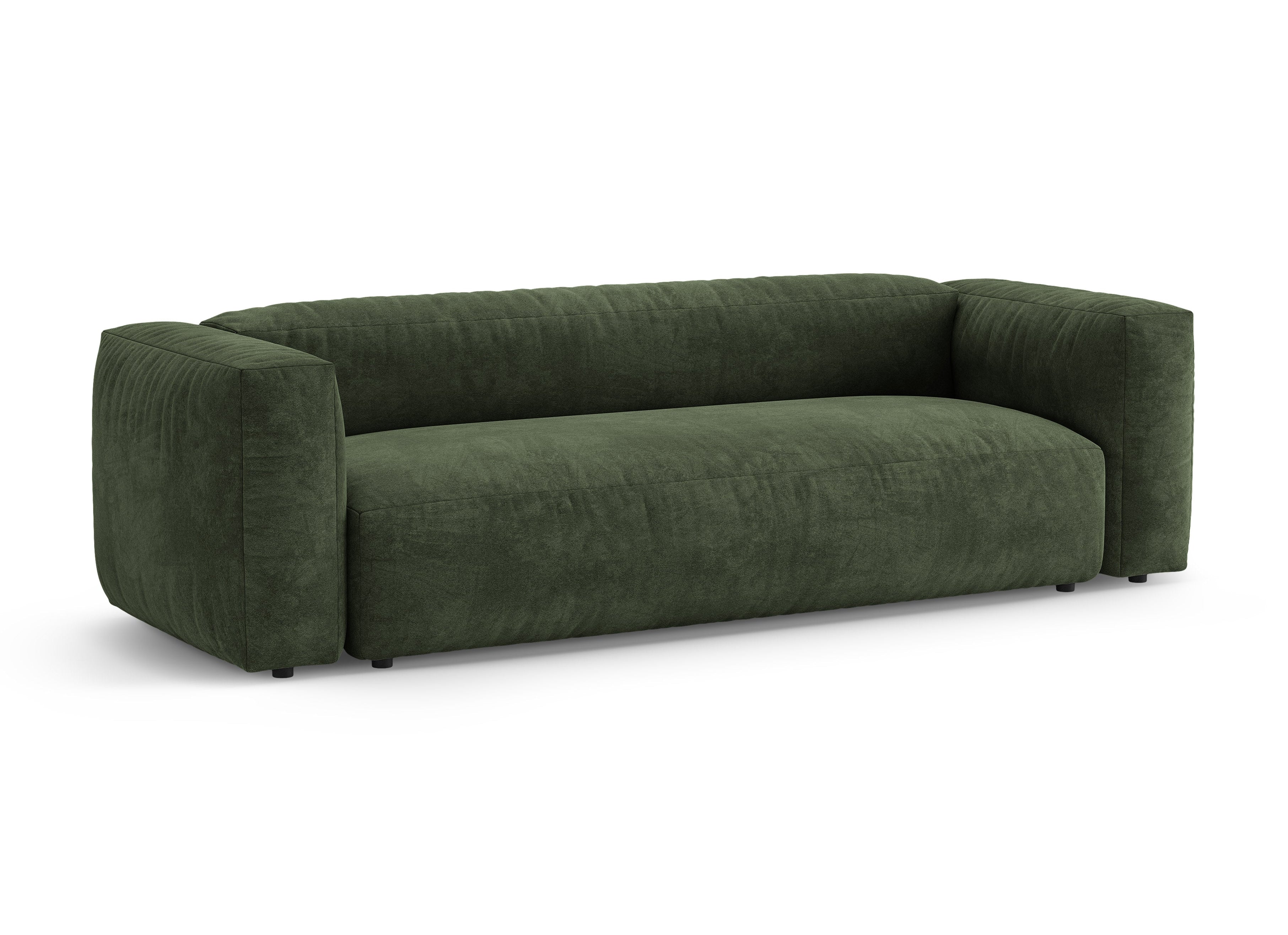 Sofa MARTINA 3-Sitzer mit Schlaffunktion in Grün