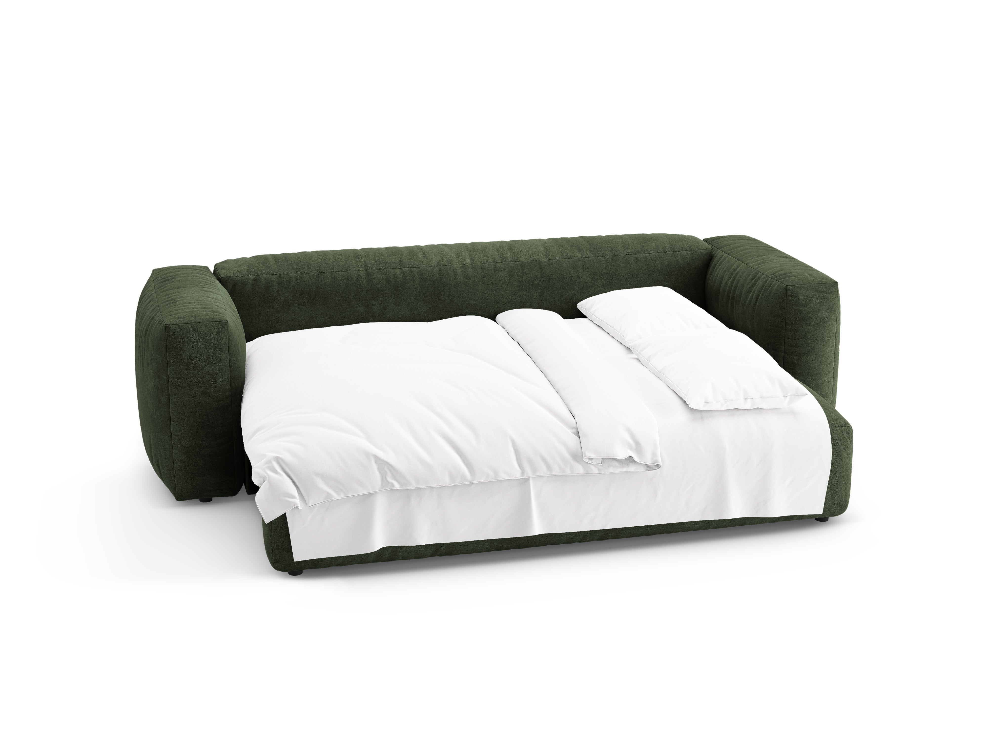 Sofa MARTINA 3-Sitzer mit Schlaffunktion in Grün