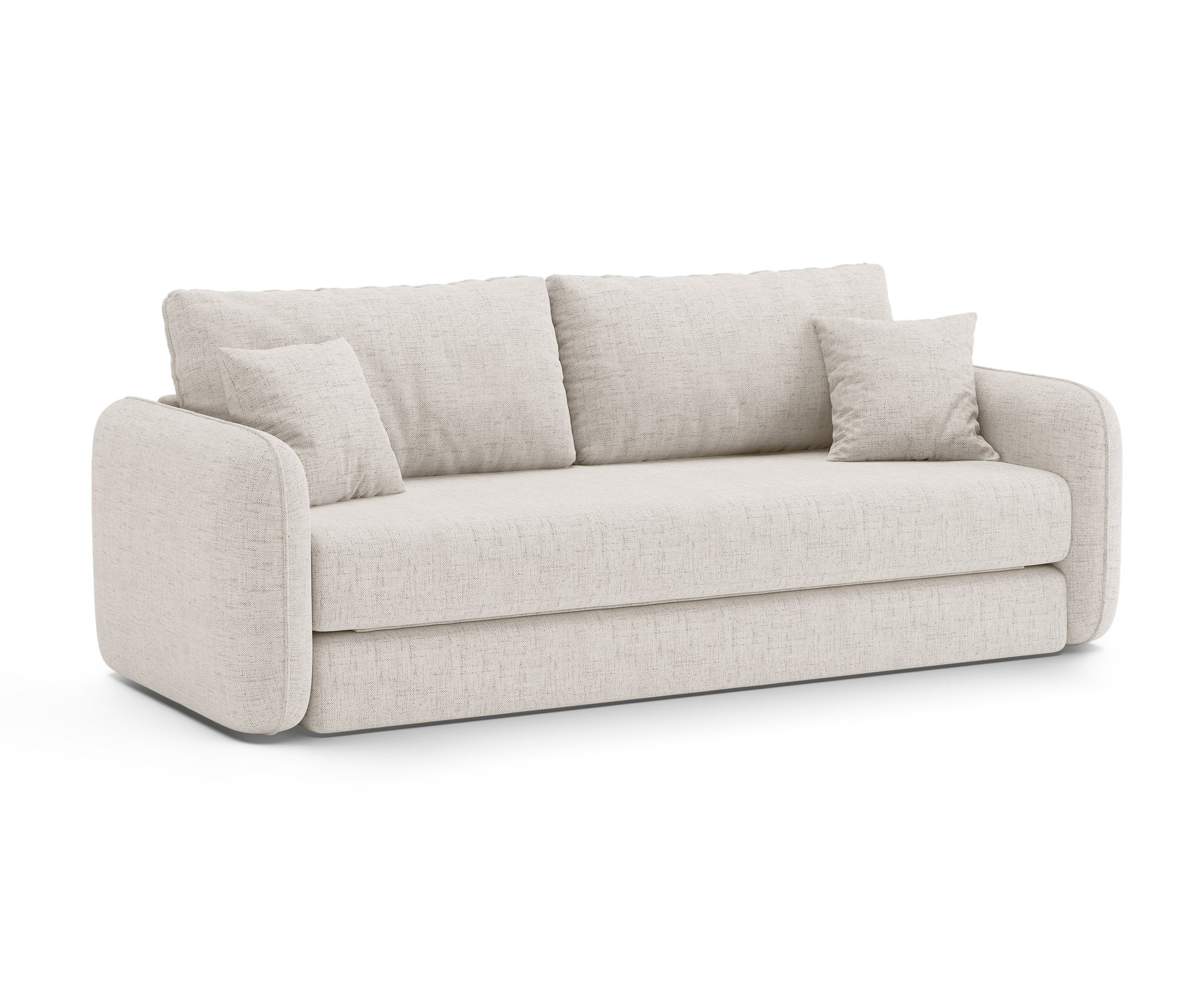 Sofa 3-sitzig mit Schlaffunktion DORMI hellbeige