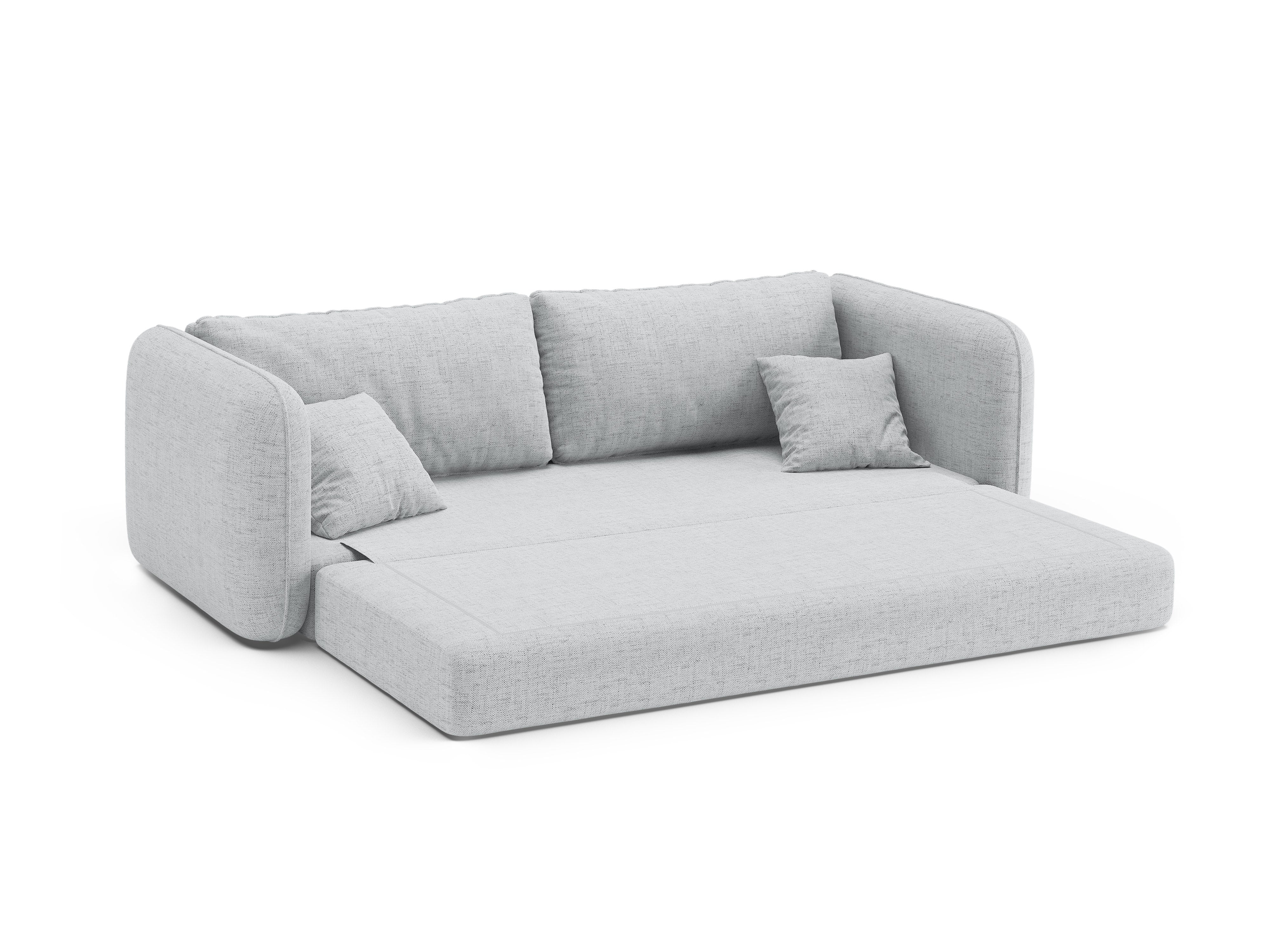 Sofa 3-Sitzer mit Schlaffunktion DORMI hellgrau
