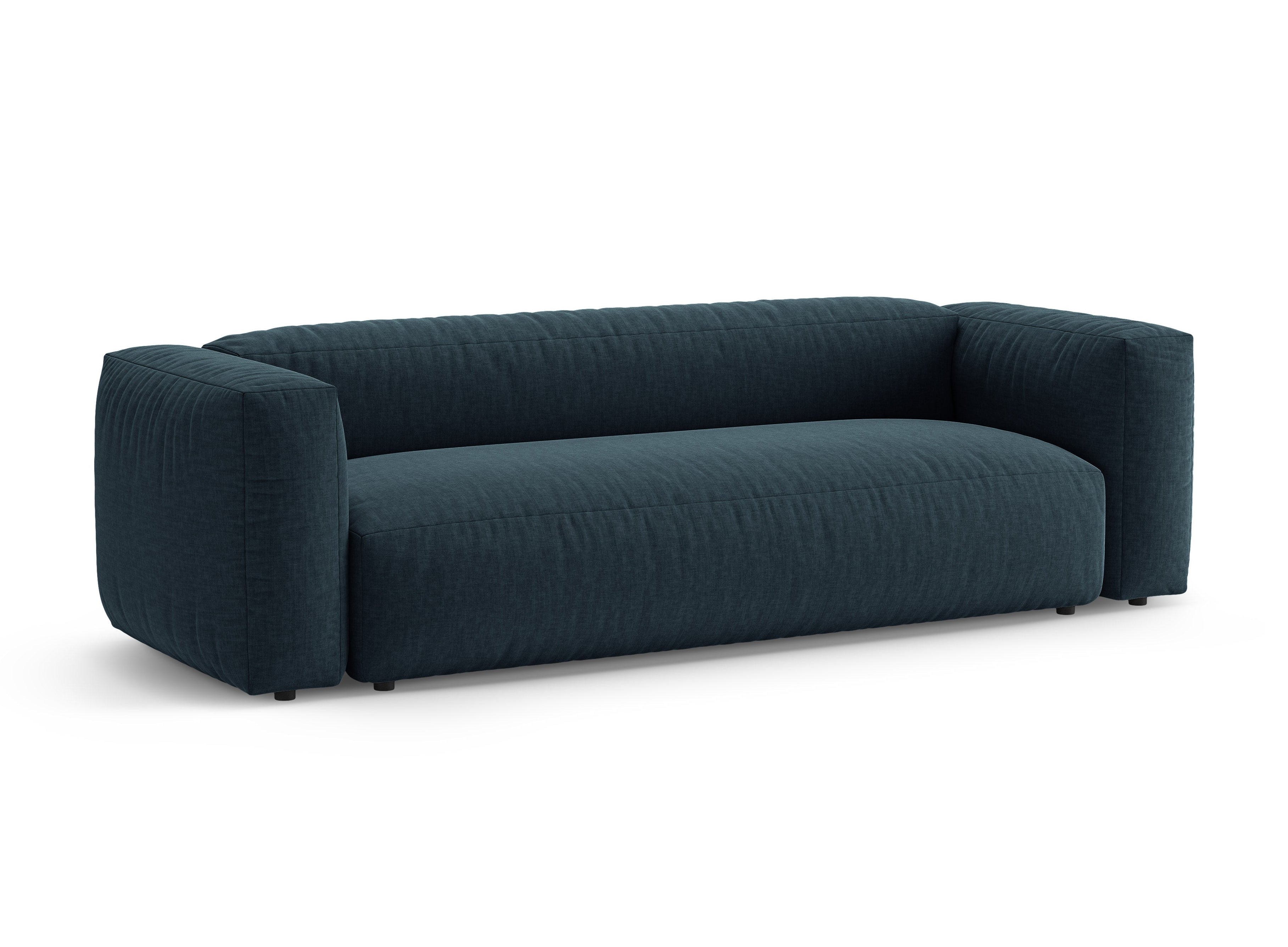Sofa 3-Sitzer mit Schlaffunktion MARTINA in Jeansblau