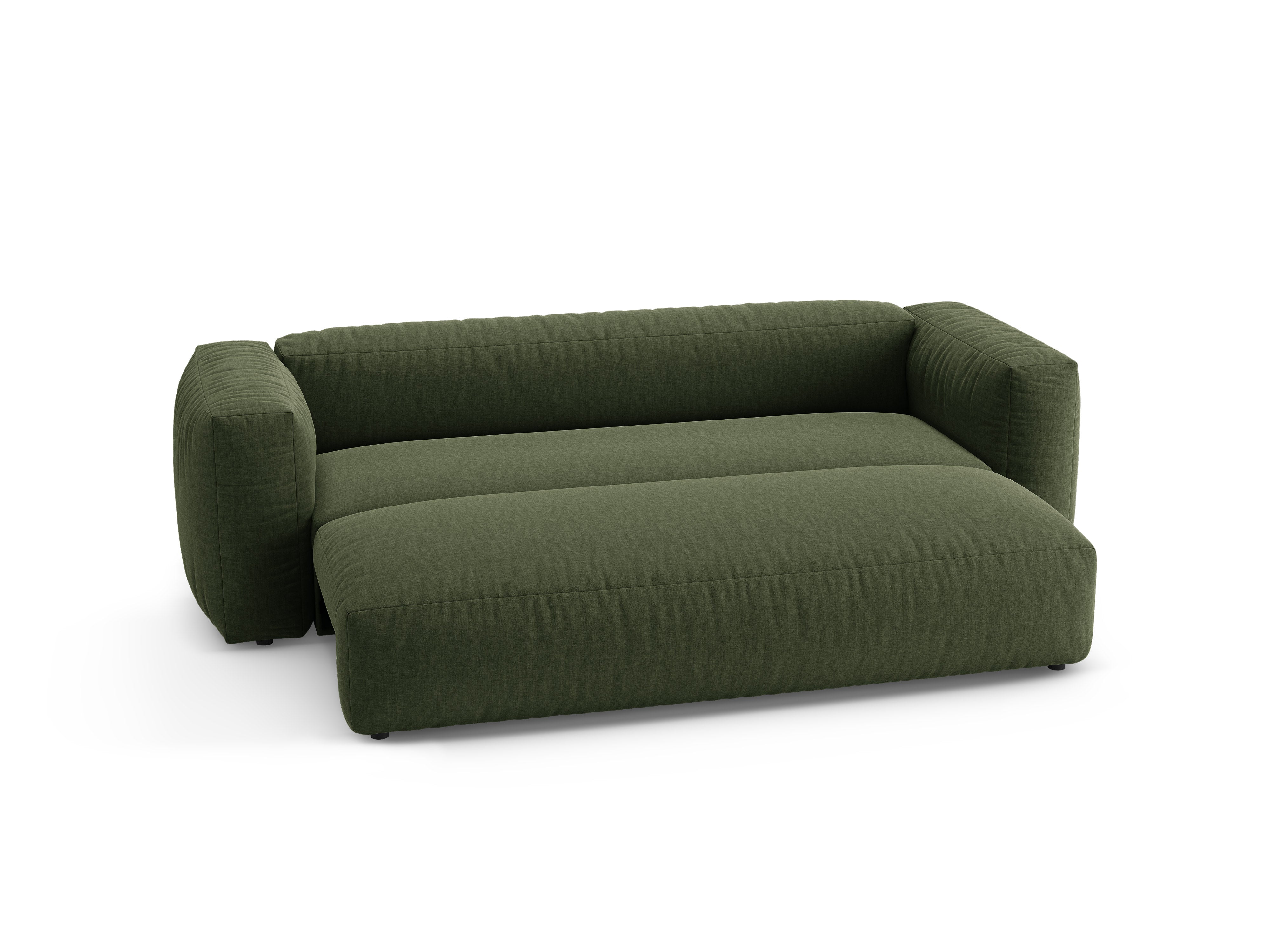 Sofa 3-sitzig mit Schlaffunktion MARTINA grün