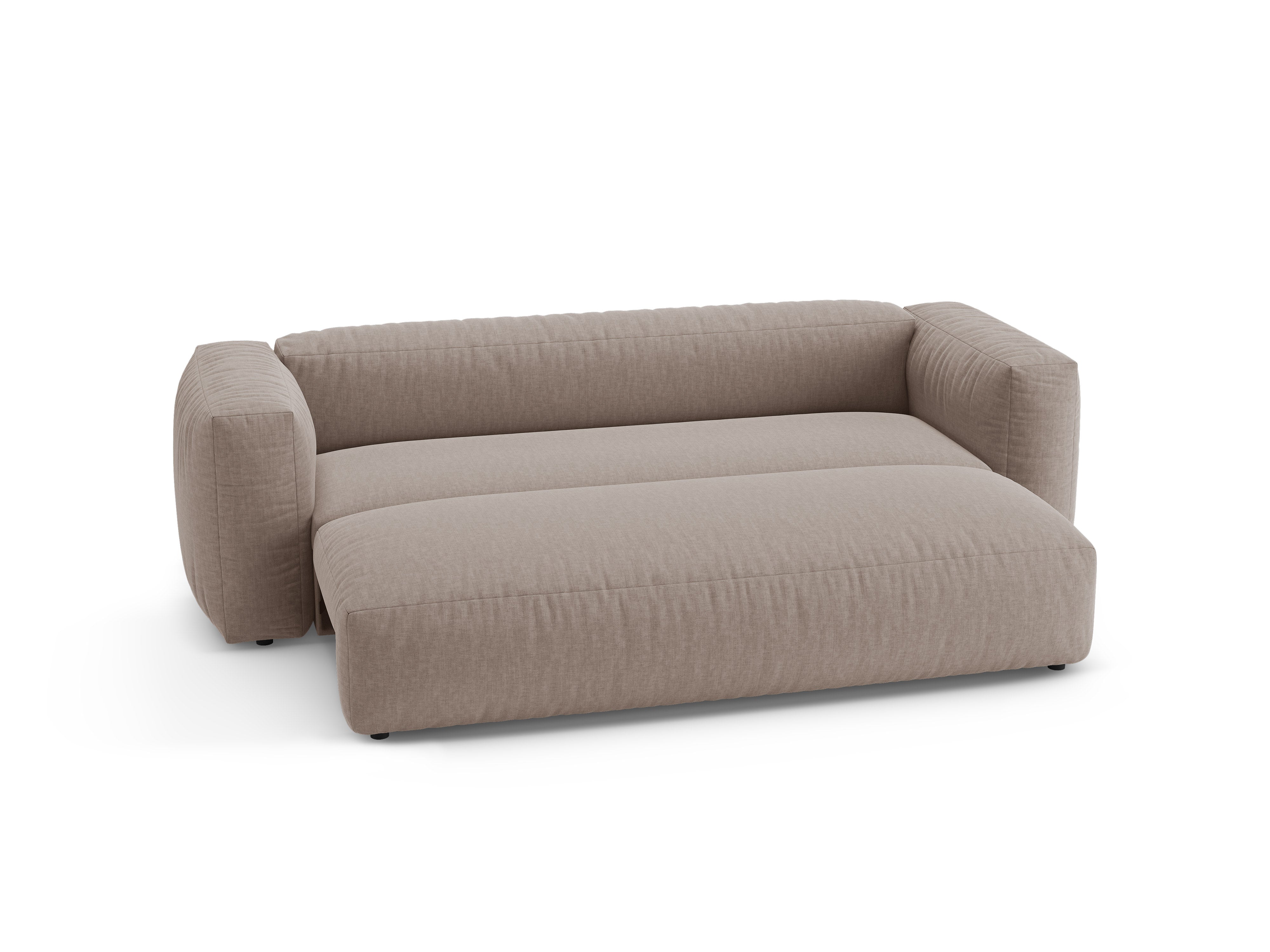 3-Seater Sofa with Sleeping Function MARTINA Dark Beige