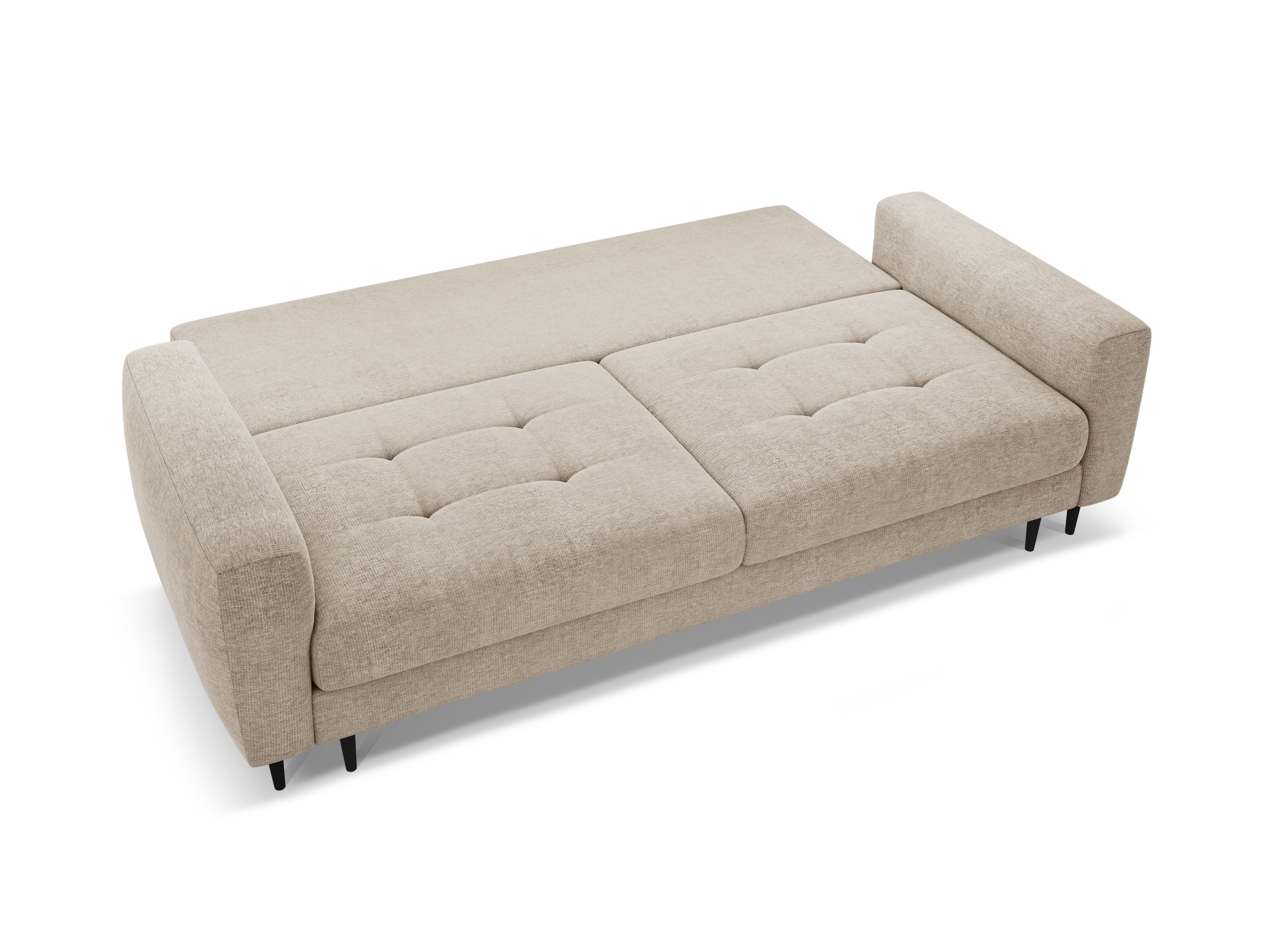 Sofa 3-sitzig mit Schlaffunktion BEMY beige