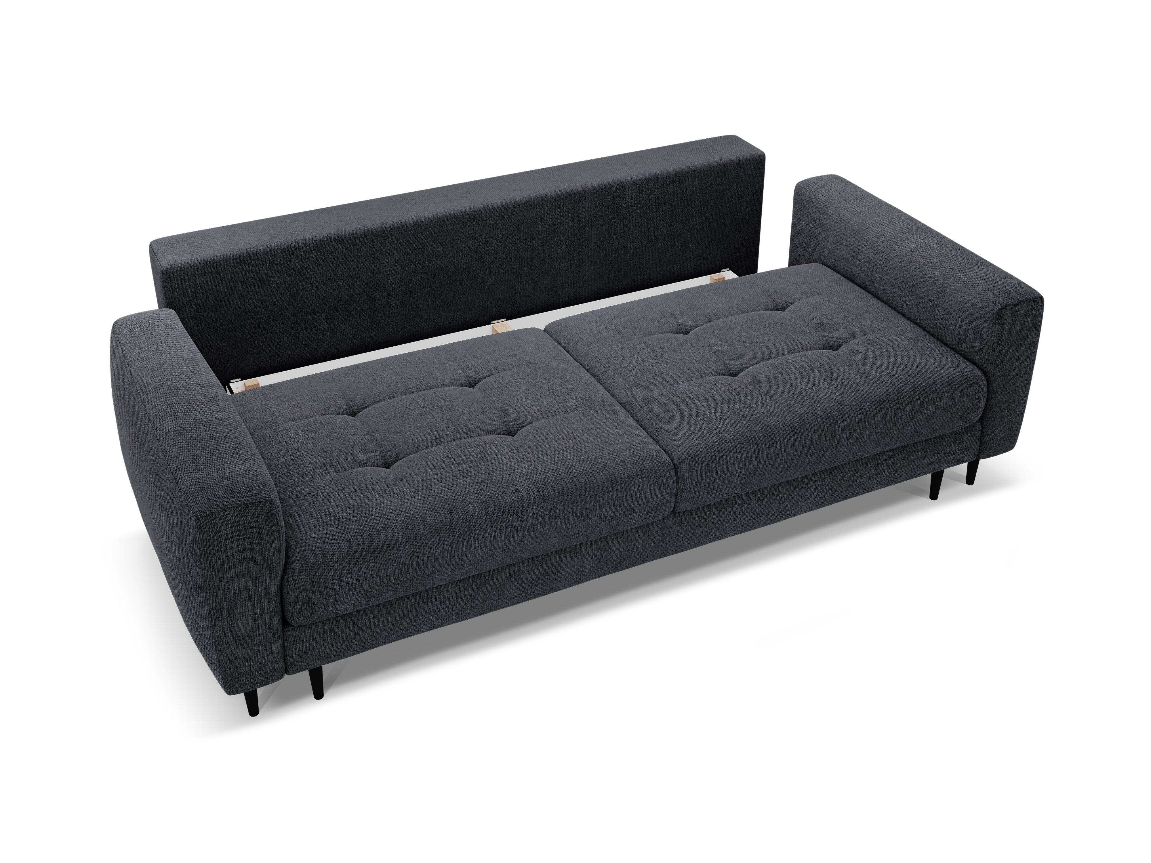 Sofa 3-Sitzer mit Schlaffunktion BEMY dunkelblau
