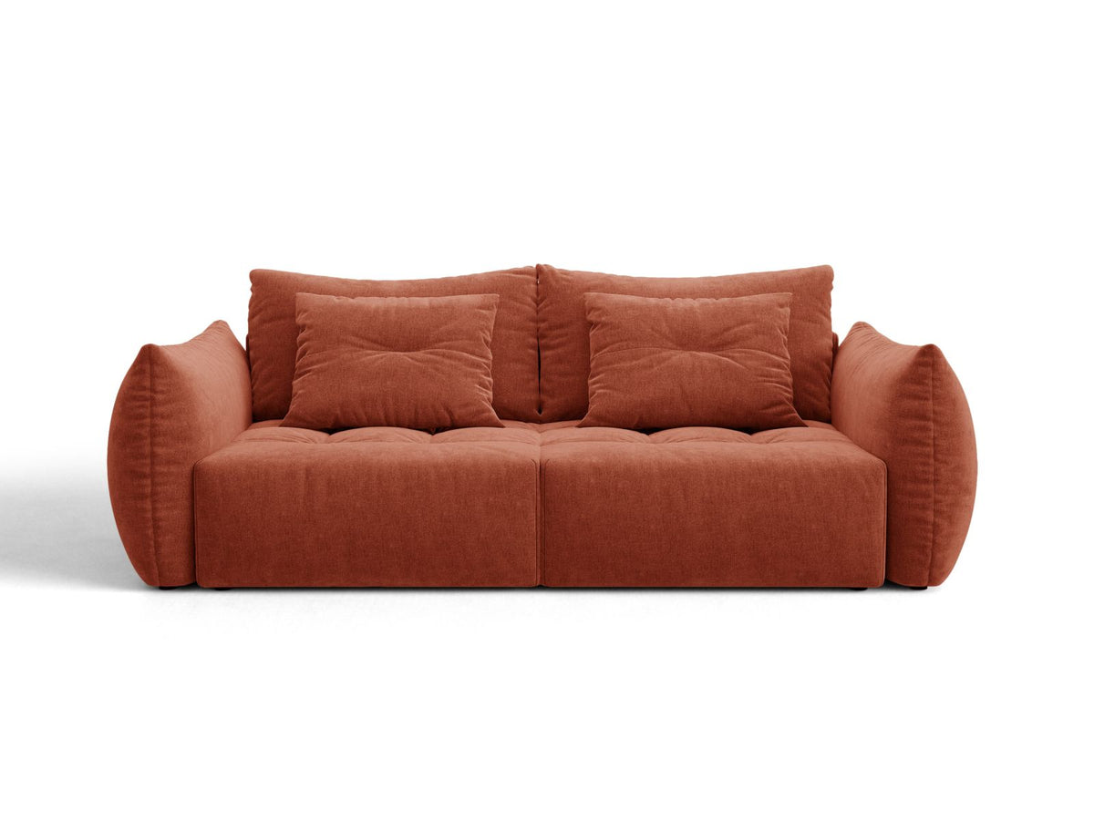 Sofa 3-osobowa z funkcją spania BLOOM kasztanowy – Micadoni