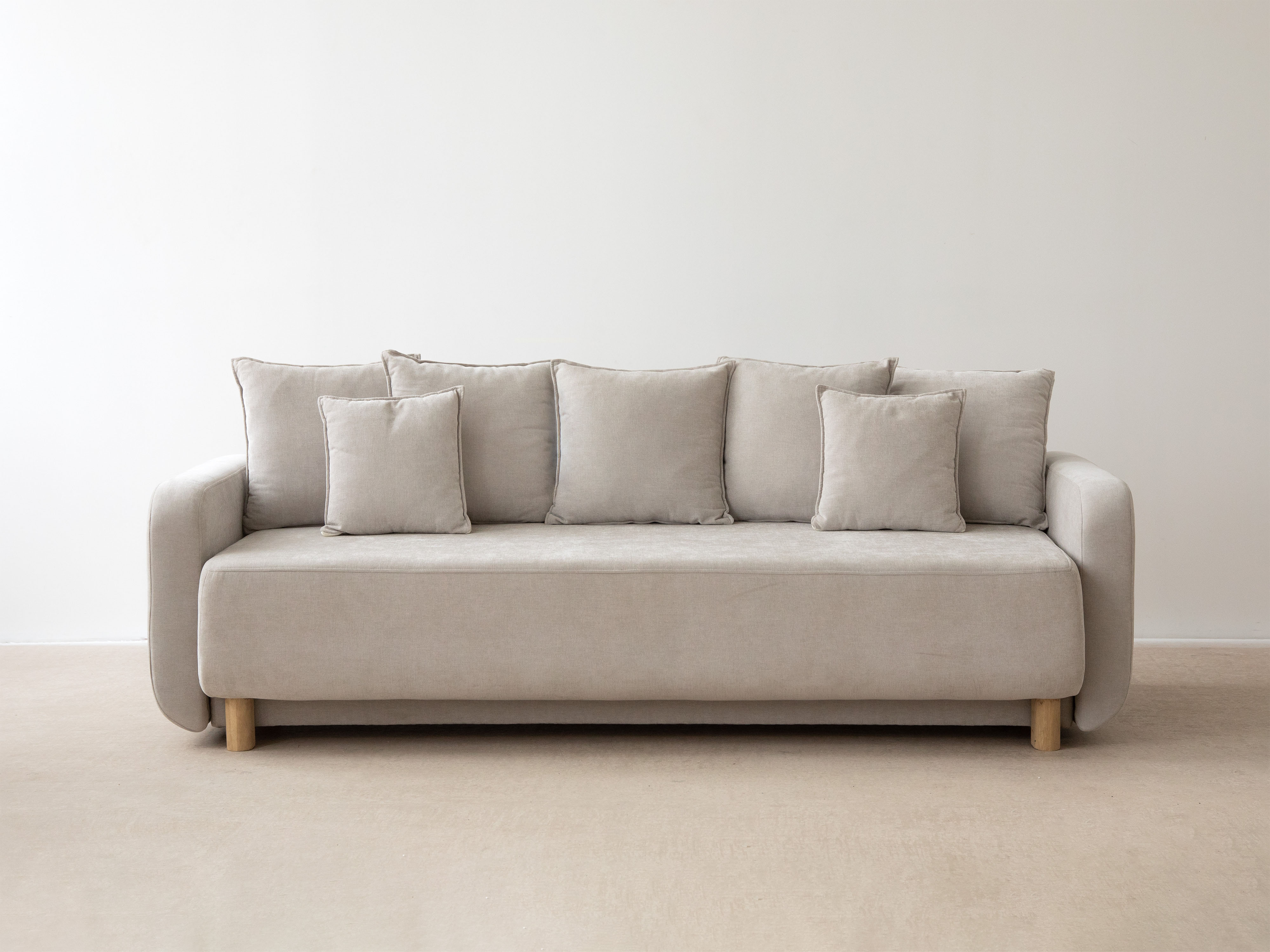 Sofa 3-Sitzer mit Schlaffunktion ELEN grün Chenille [Monika] [Julia spr]