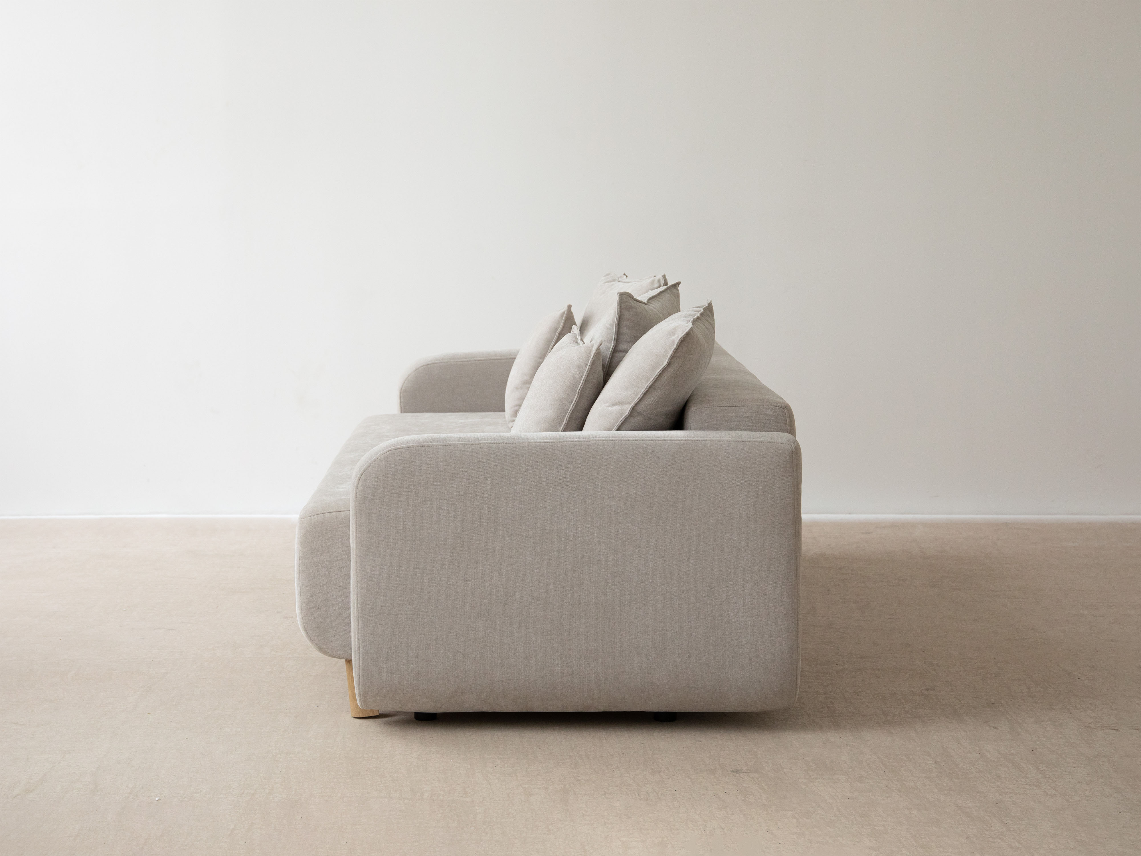Sofa 3-Sitzer mit Schlaffunktion ELEN grün Chenille [Monika] [Julia spr]