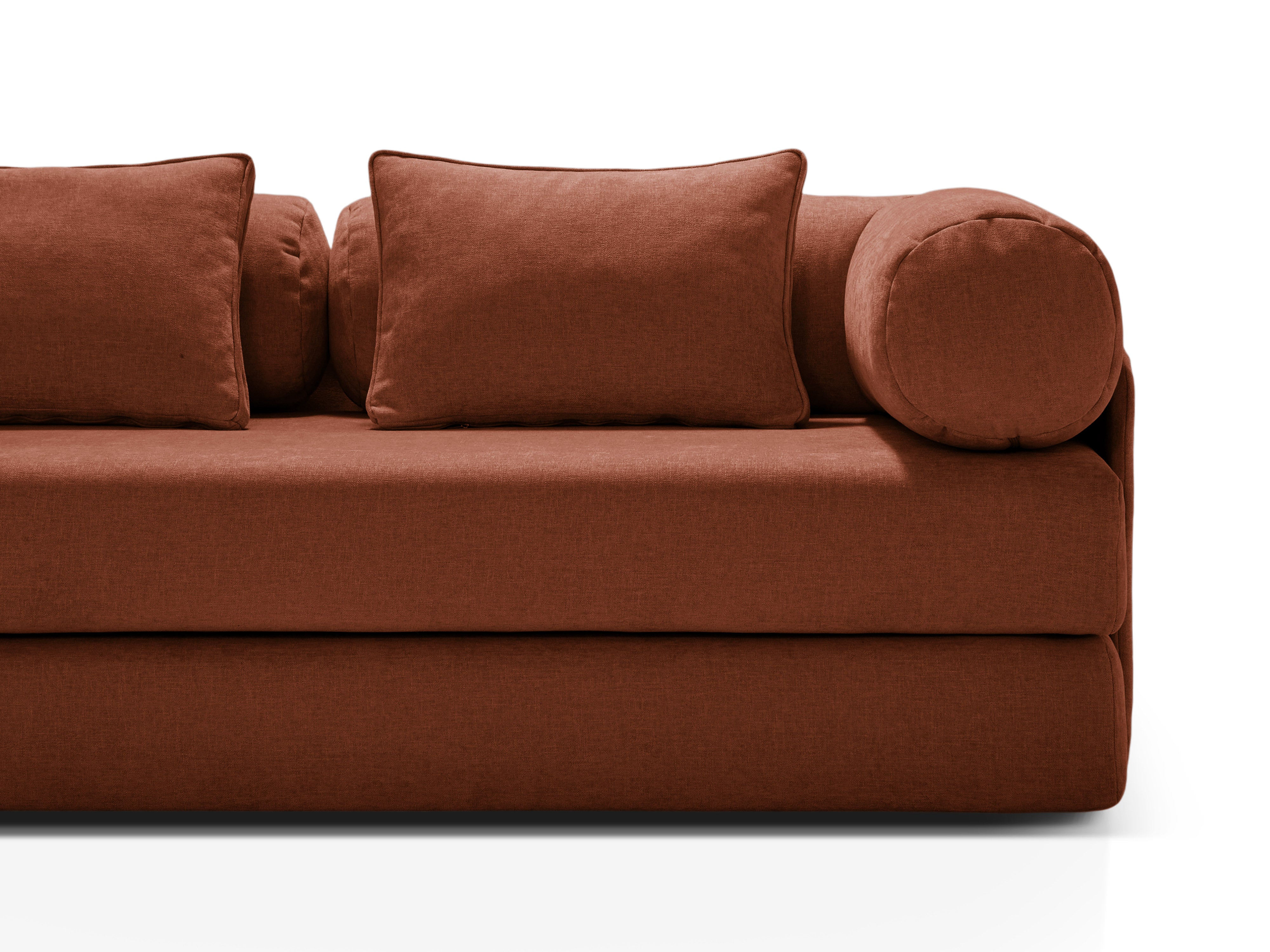 3-Seater Sofa with Sleeping Function DREAMY Brick