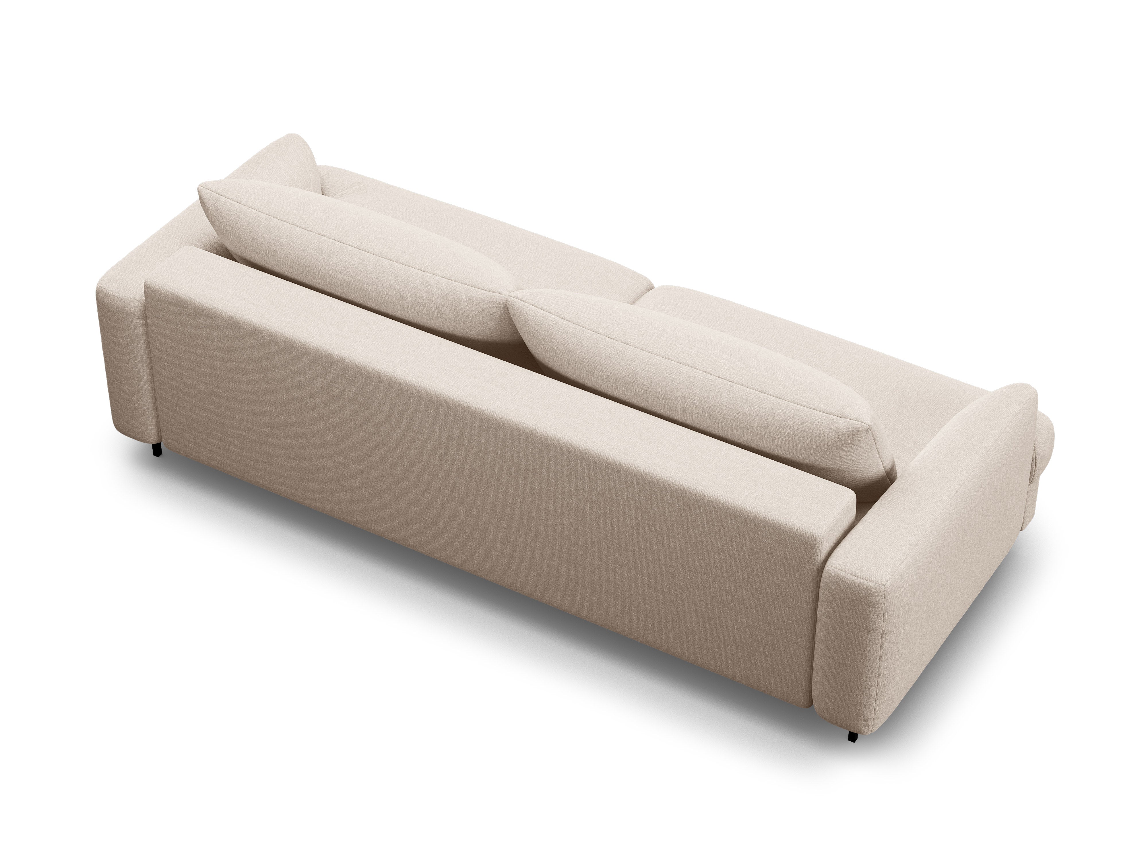 Sofa 3-Sitzer mit Schlaffunktion NAOMI beige